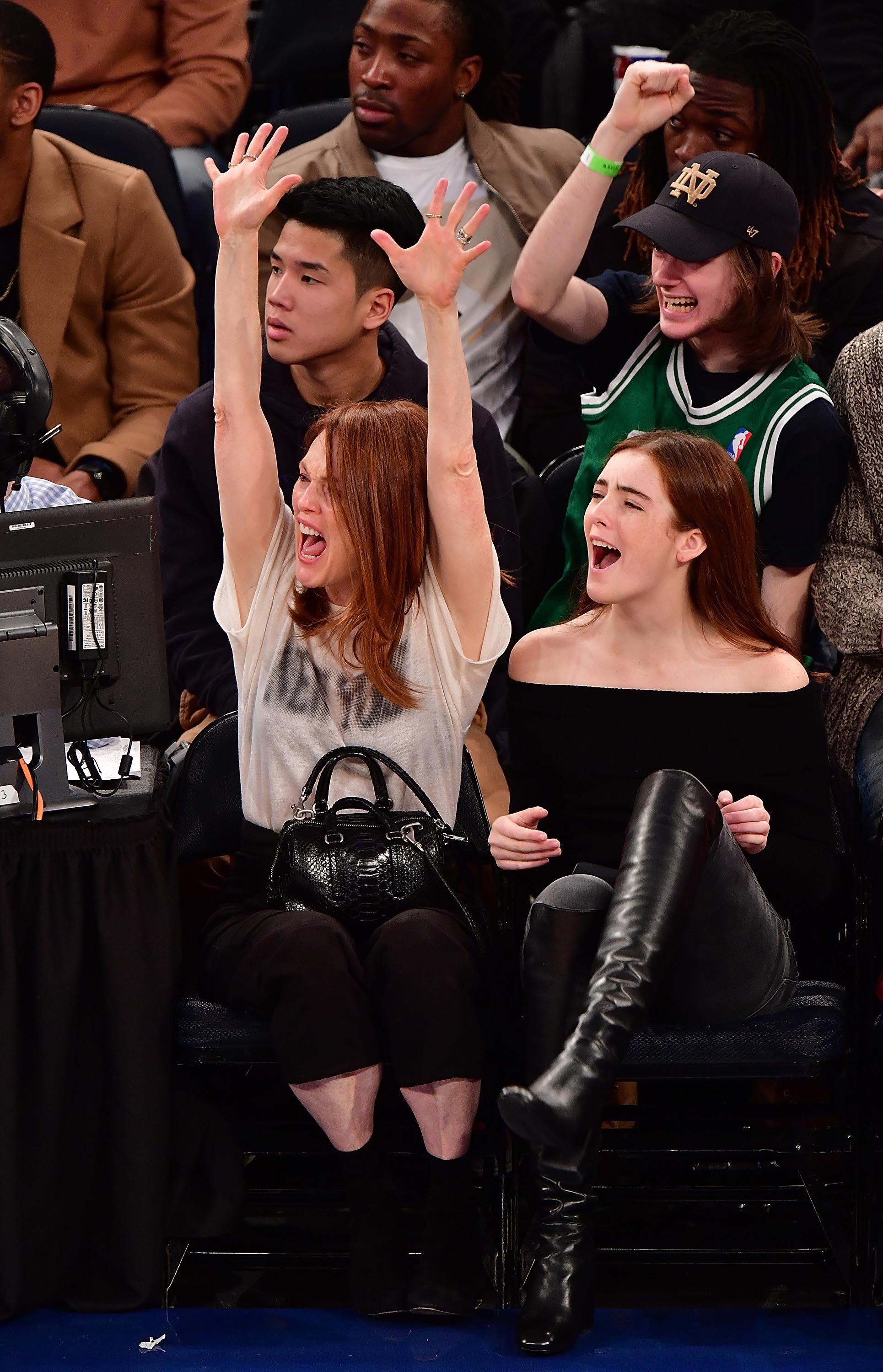 Liv Freundlich attends Boston Celtics Vs. New York Knicks game