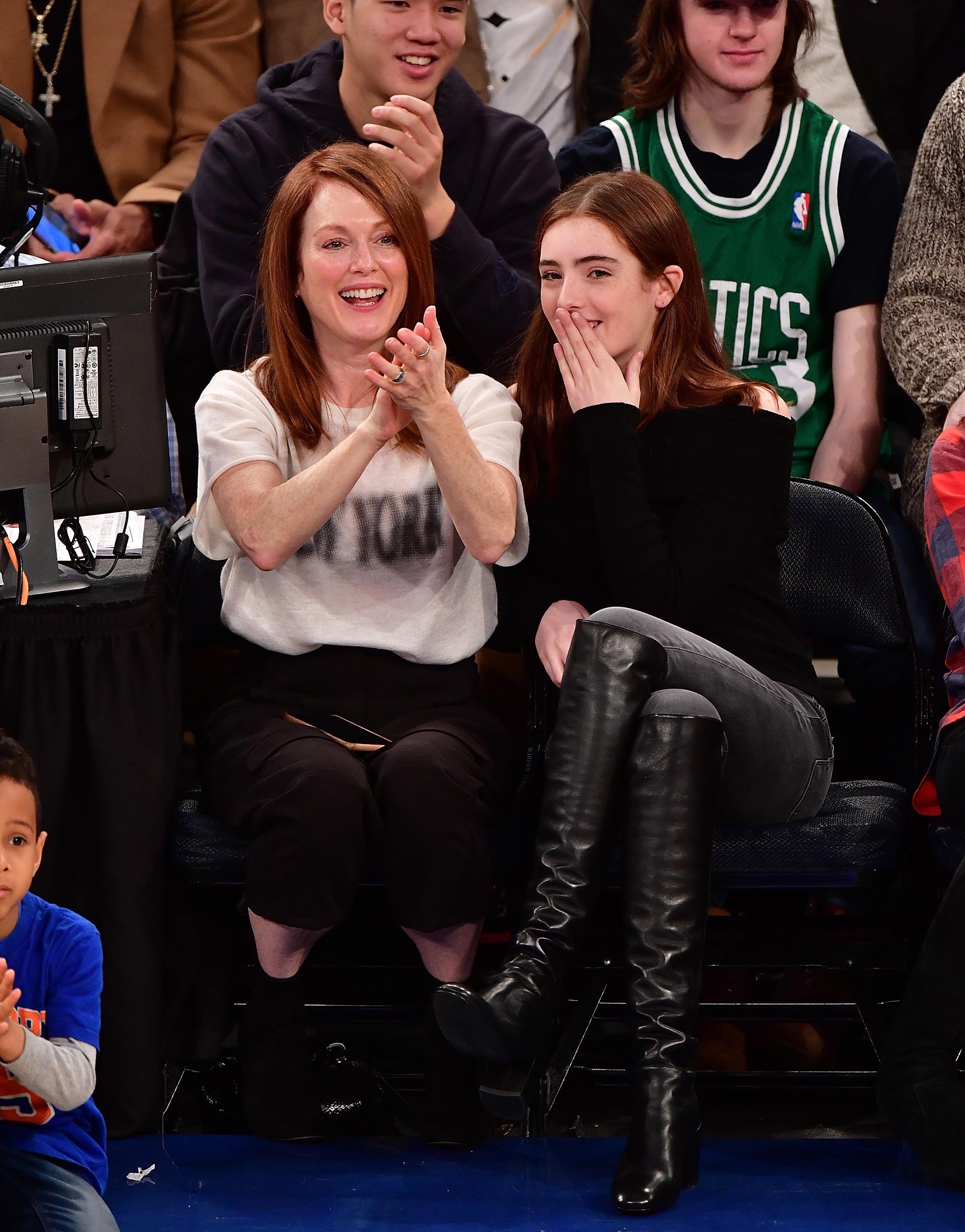 Liv Freundlich attends Boston Celtics Vs. New York Knicks game