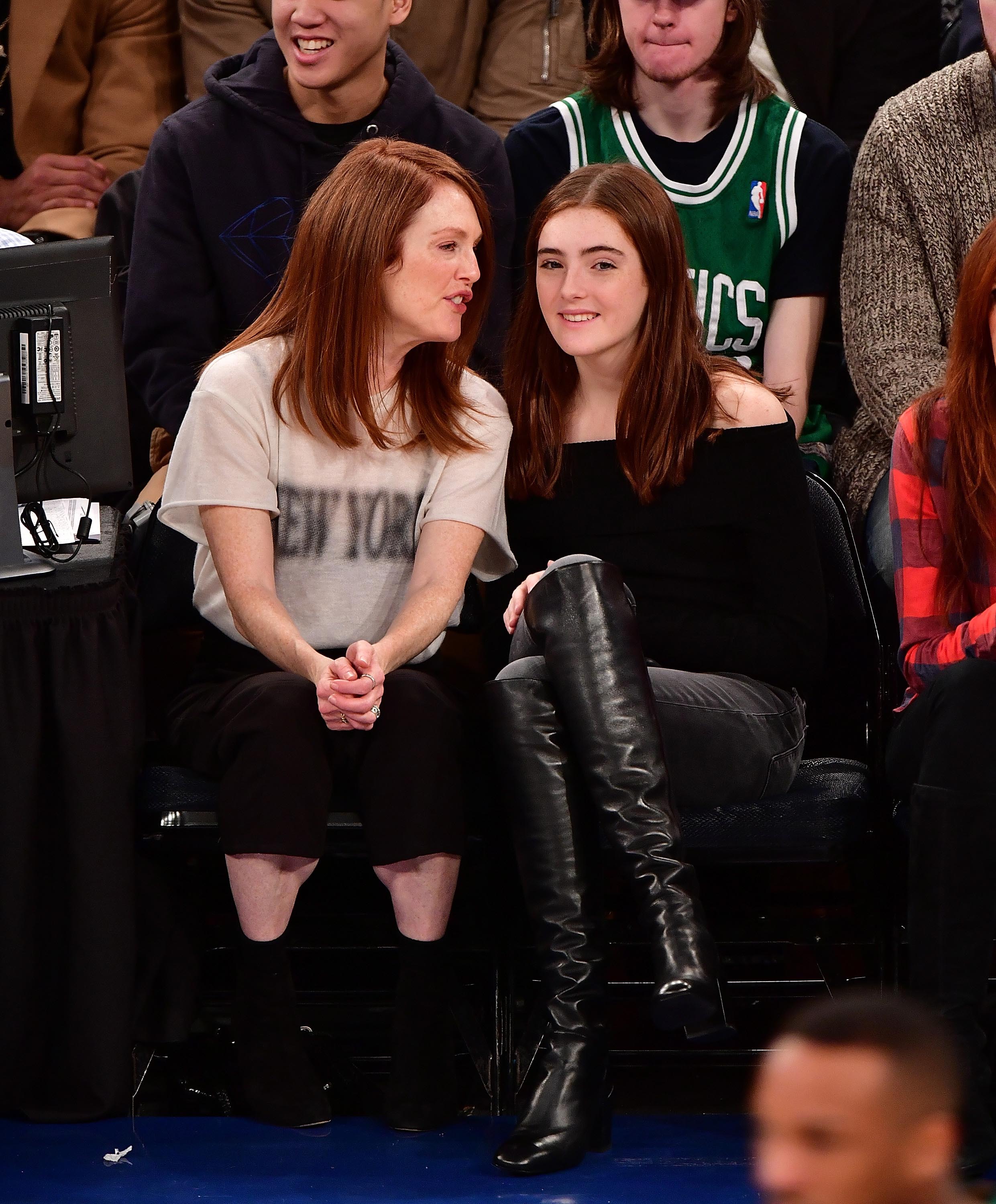 Liv Freundlich attends Boston Celtics Vs. New York Knicks game