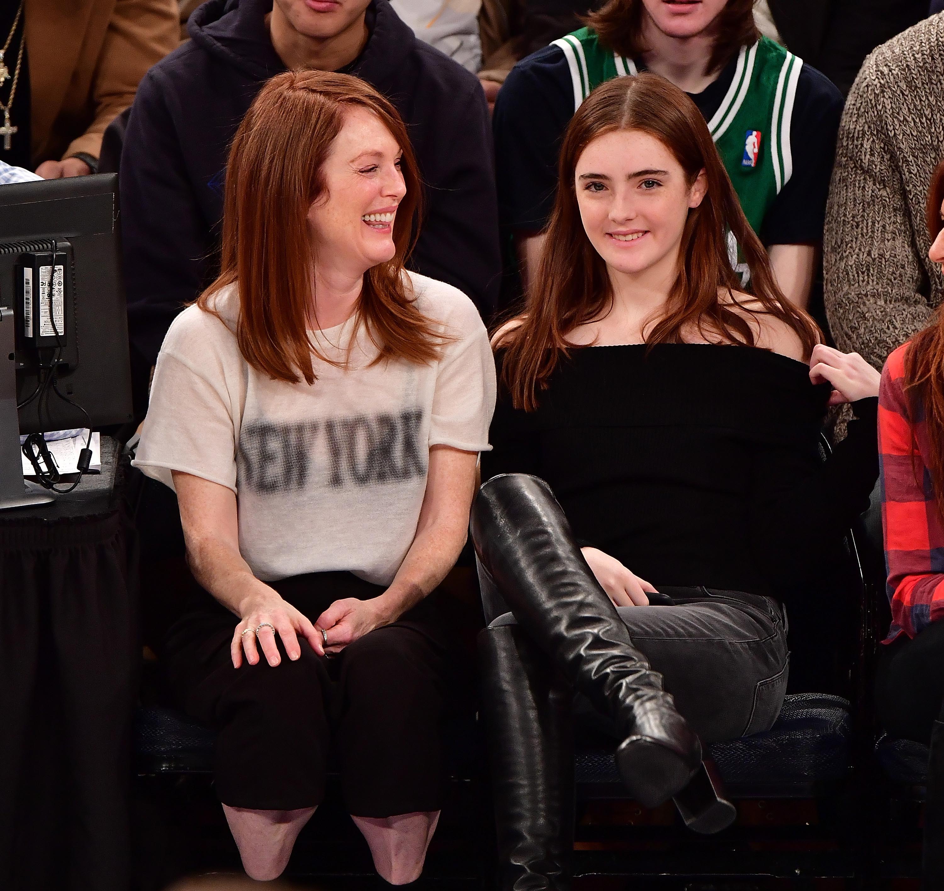 Liv Freundlich attends Boston Celtics Vs. New York Knicks game