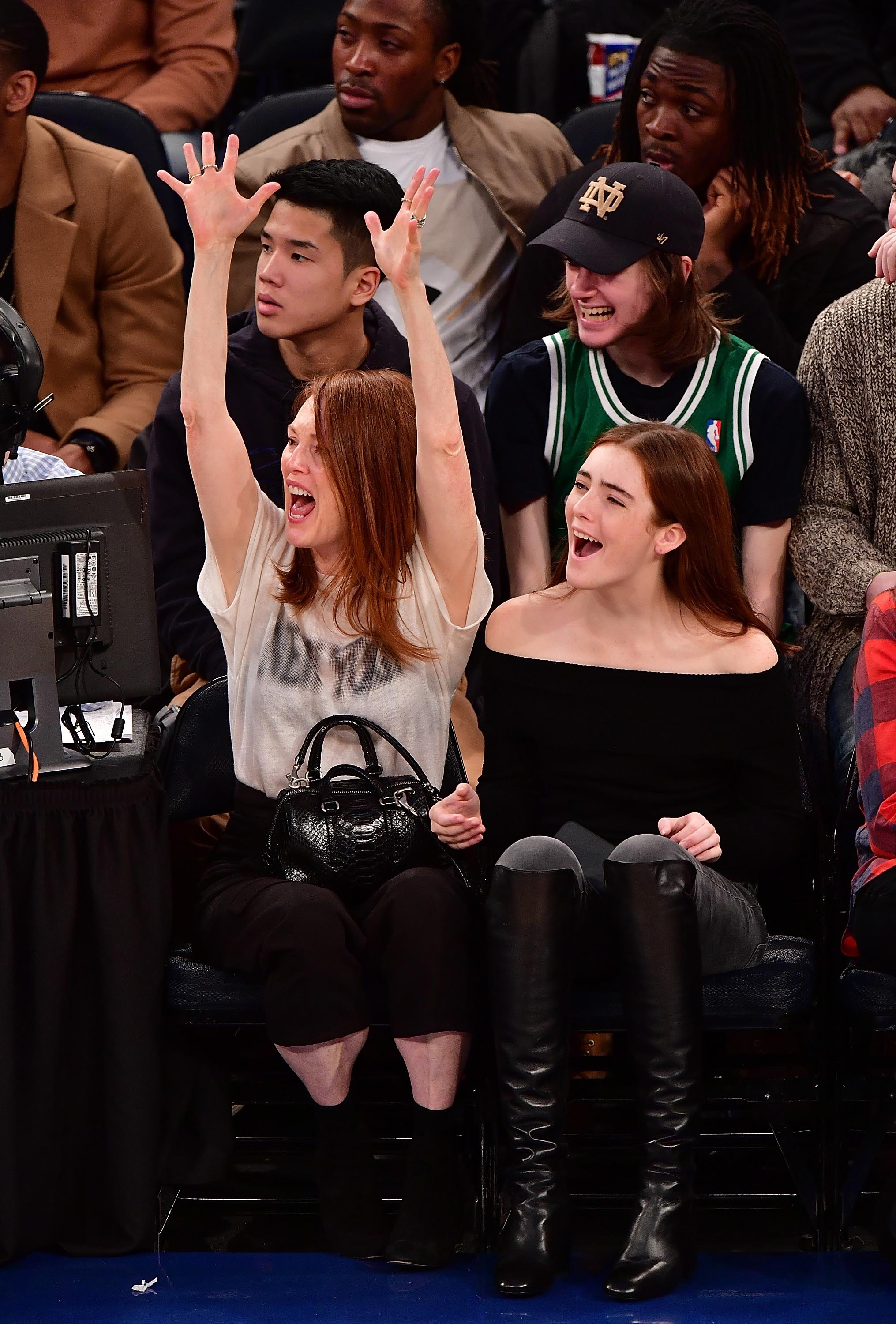 Liv Freundlich attends Boston Celtics Vs. New York Knicks game