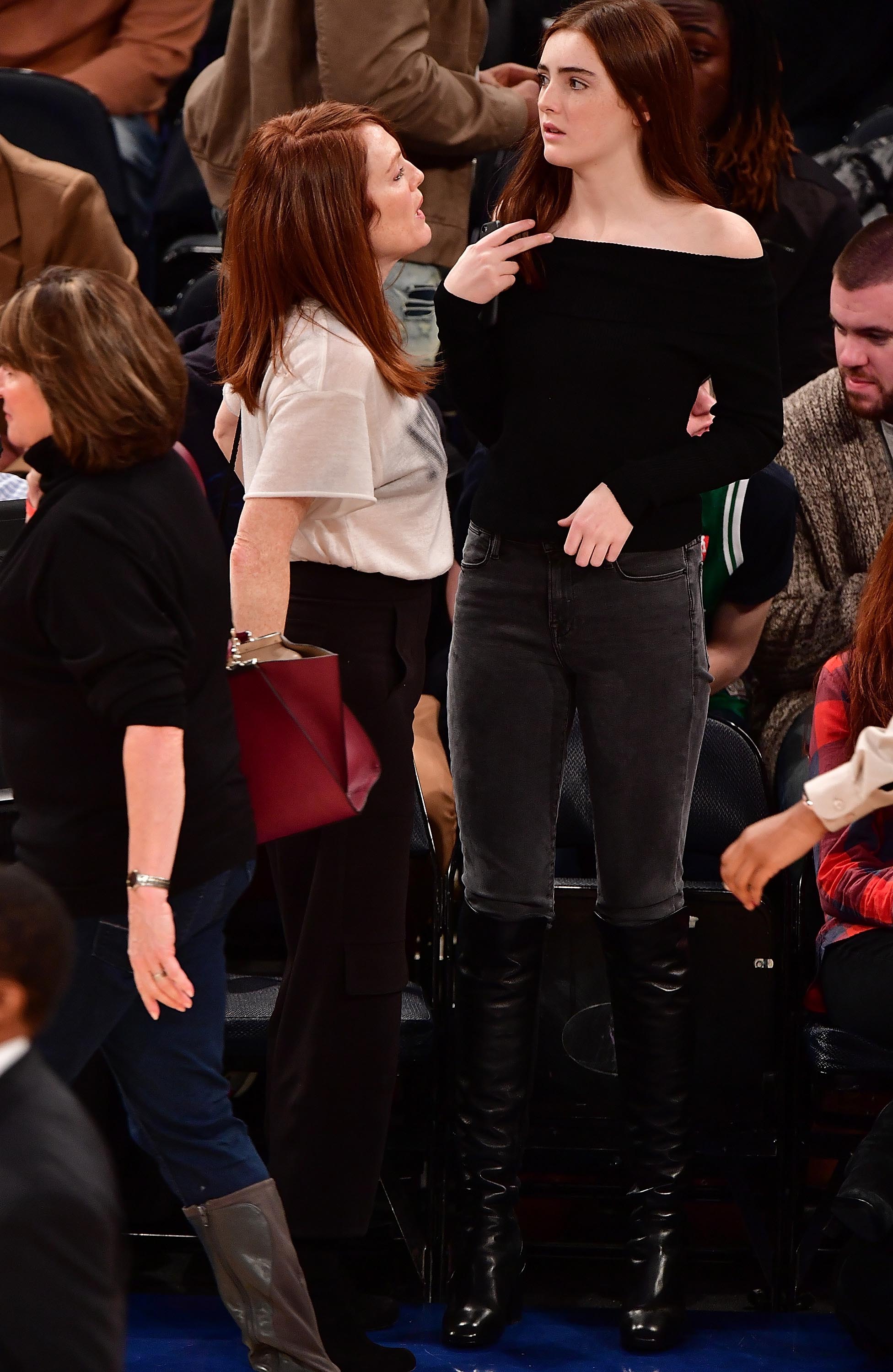 Liv Freundlich attends Boston Celtics Vs. New York Knicks game