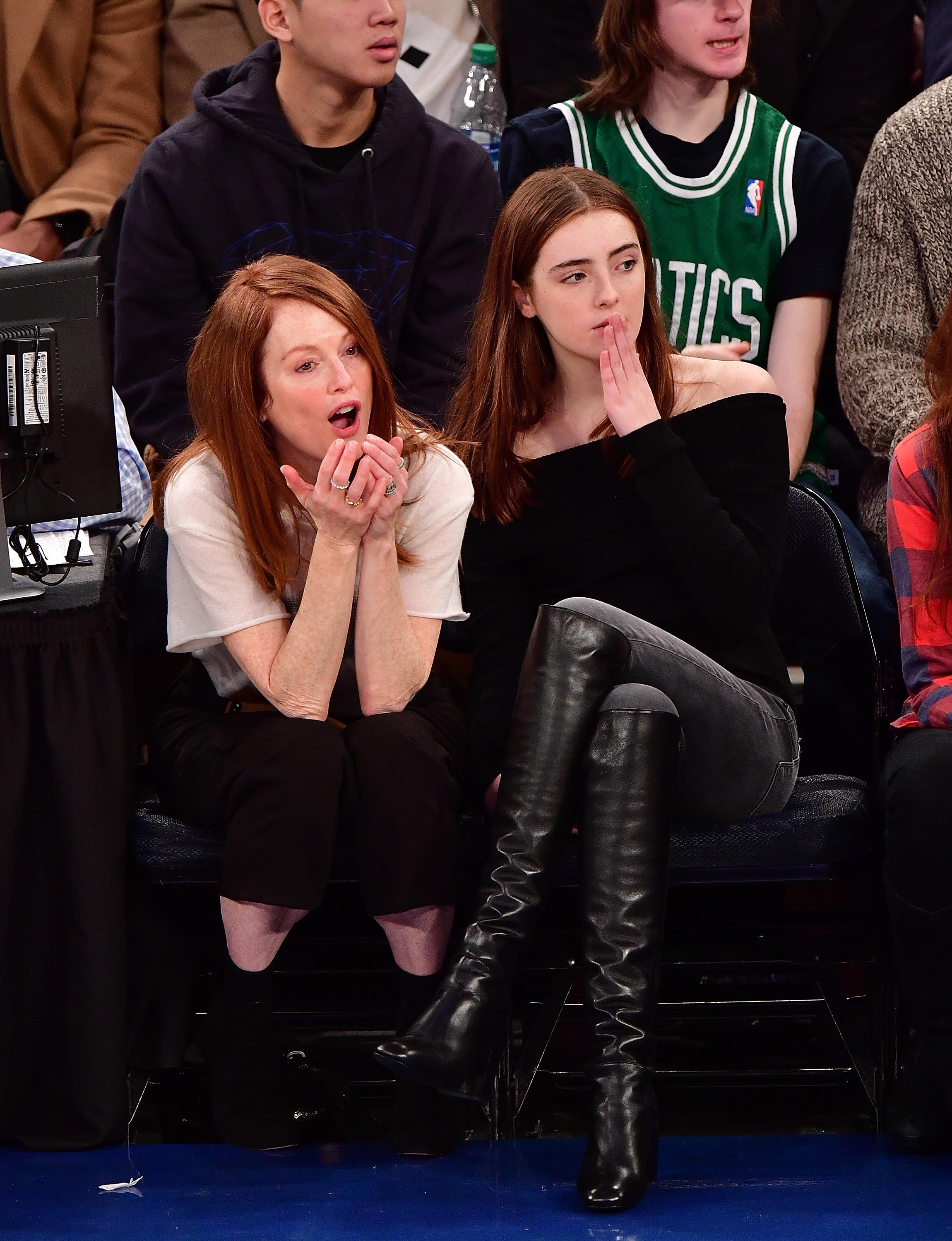 Liv Freundlich attends Boston Celtics Vs. New York Knicks game