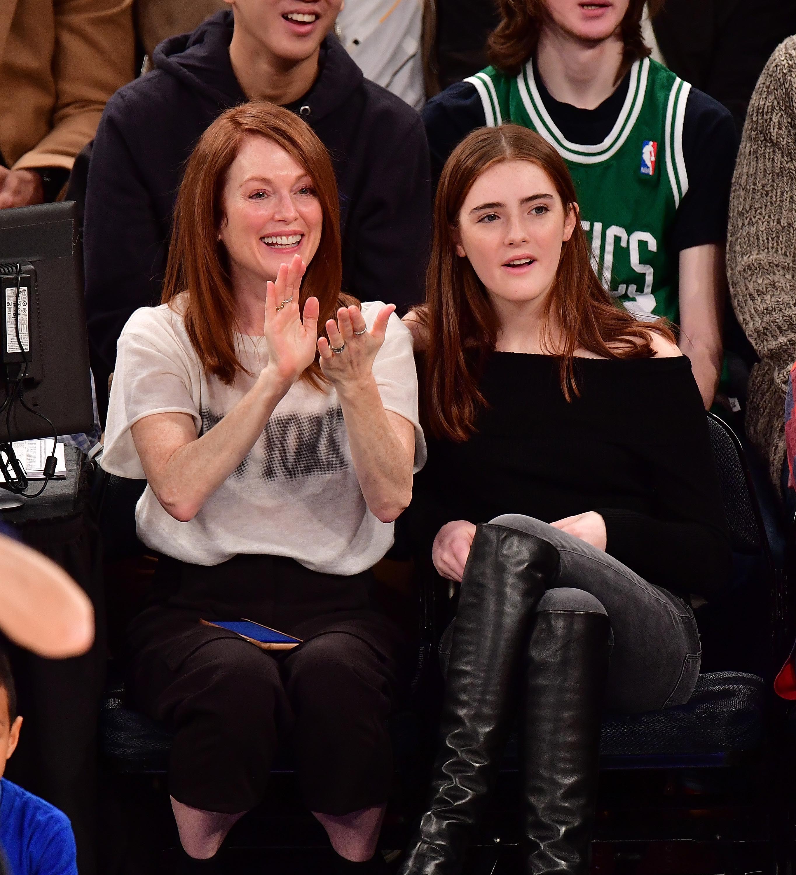 Liv Freundlich attends Boston Celtics Vs. New York Knicks game