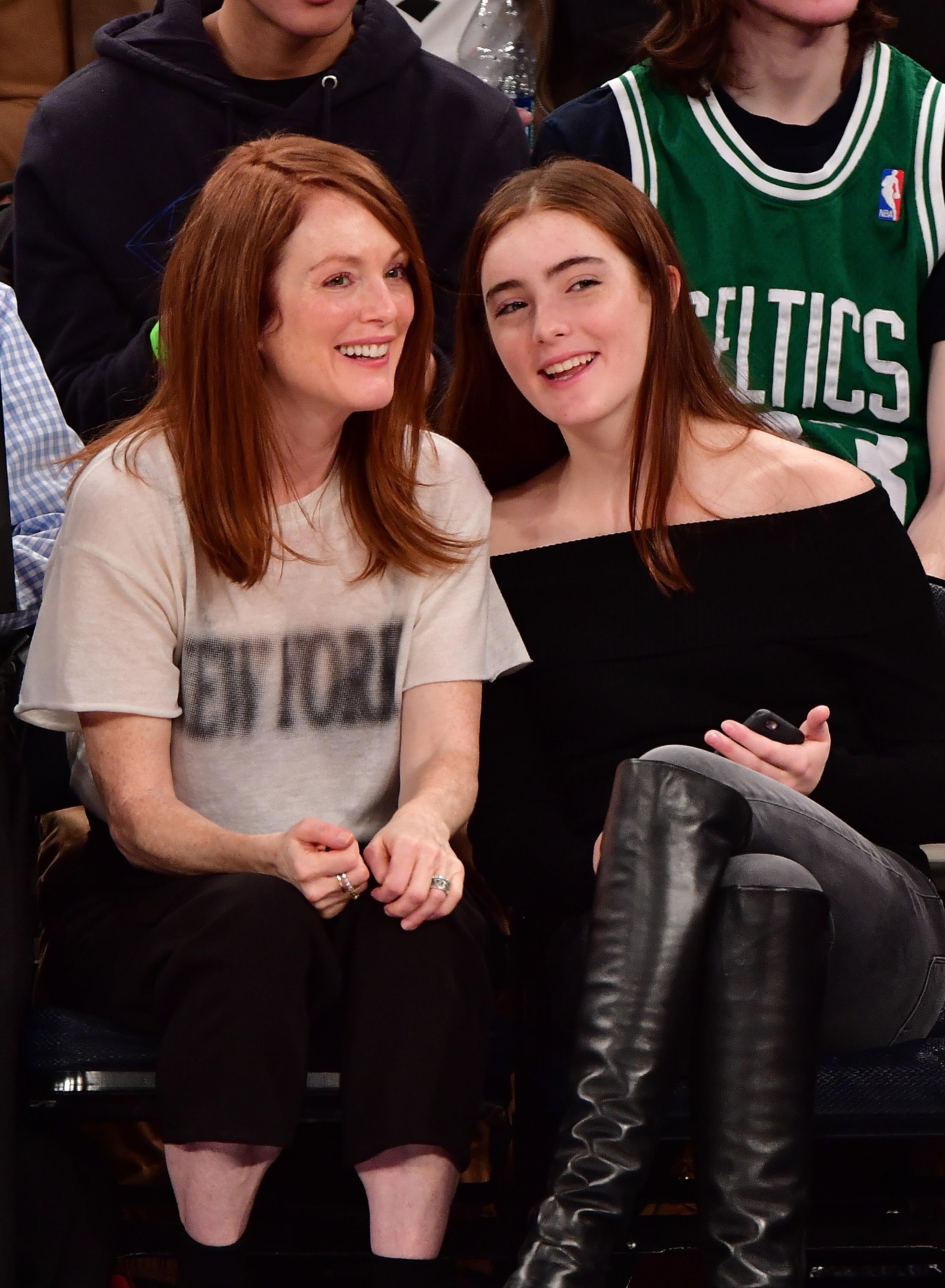 Liv Freundlich attends Boston Celtics Vs. New York Knicks game