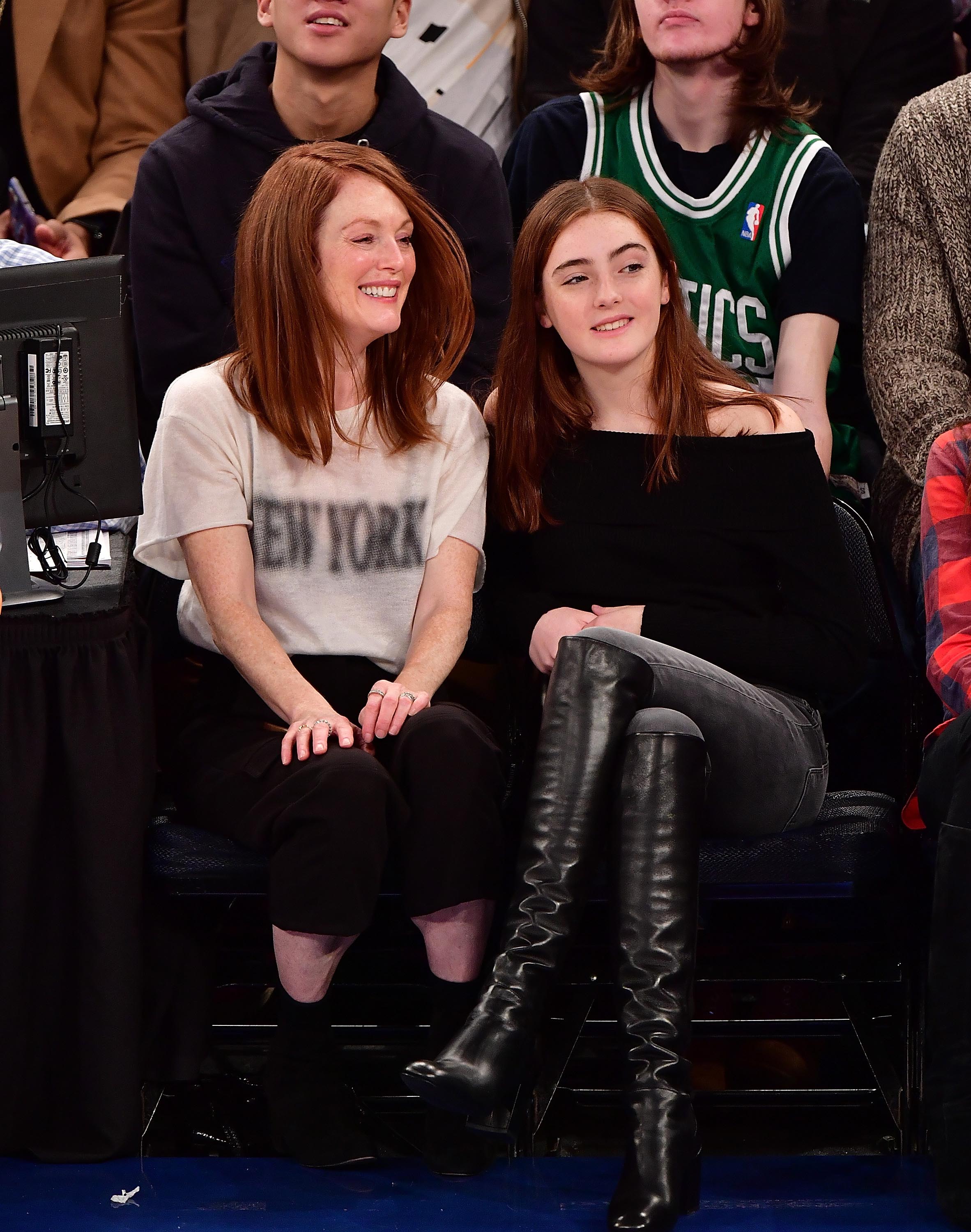 Liv Freundlich attends Boston Celtics Vs. New York Knicks game