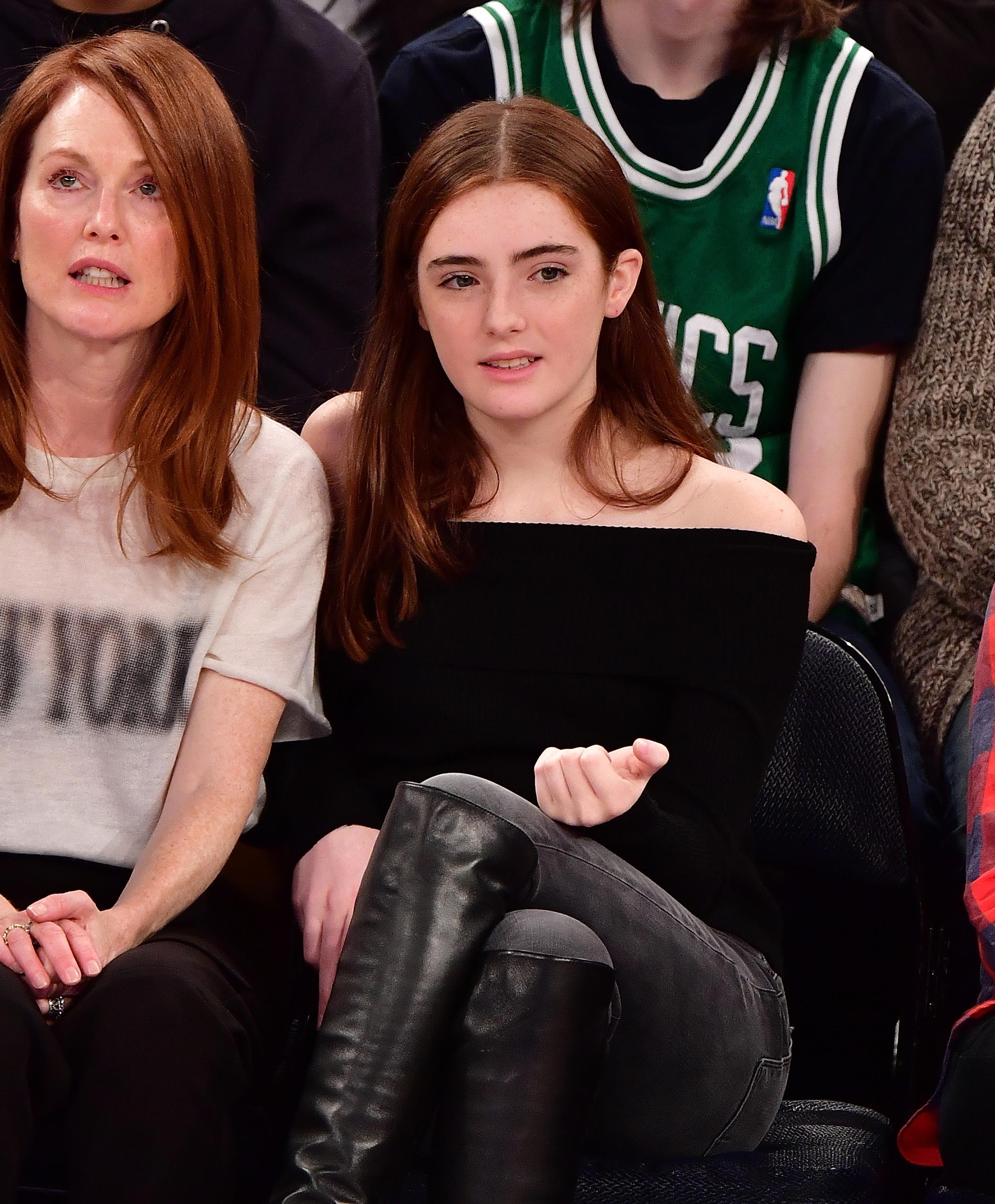 Liv Freundlich attends Boston Celtics Vs. New York Knicks game