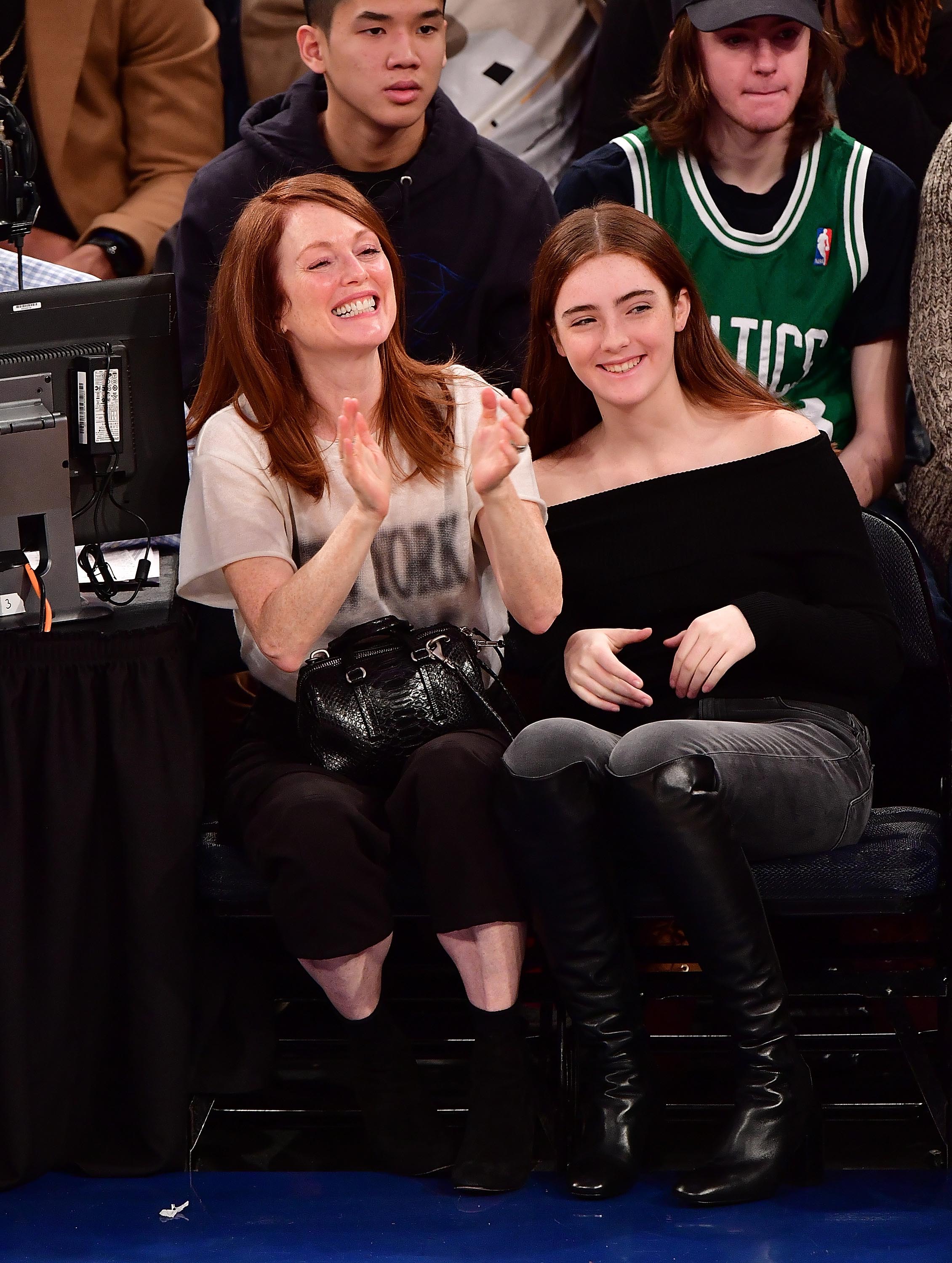 Liv Freundlich attends Boston Celtics Vs. New York Knicks game