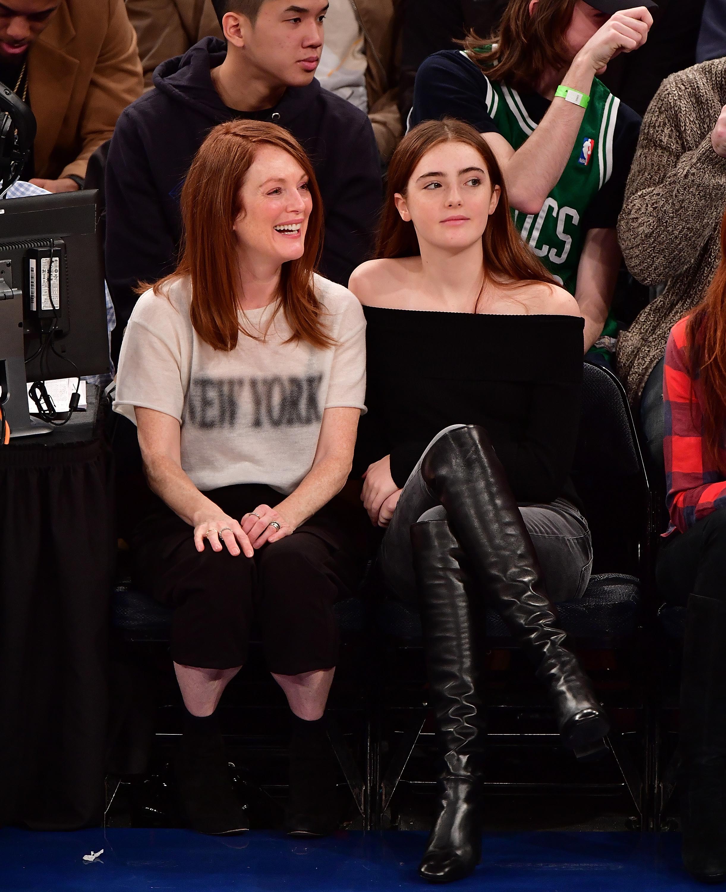 Liv Freundlich attends Boston Celtics Vs. New York Knicks game