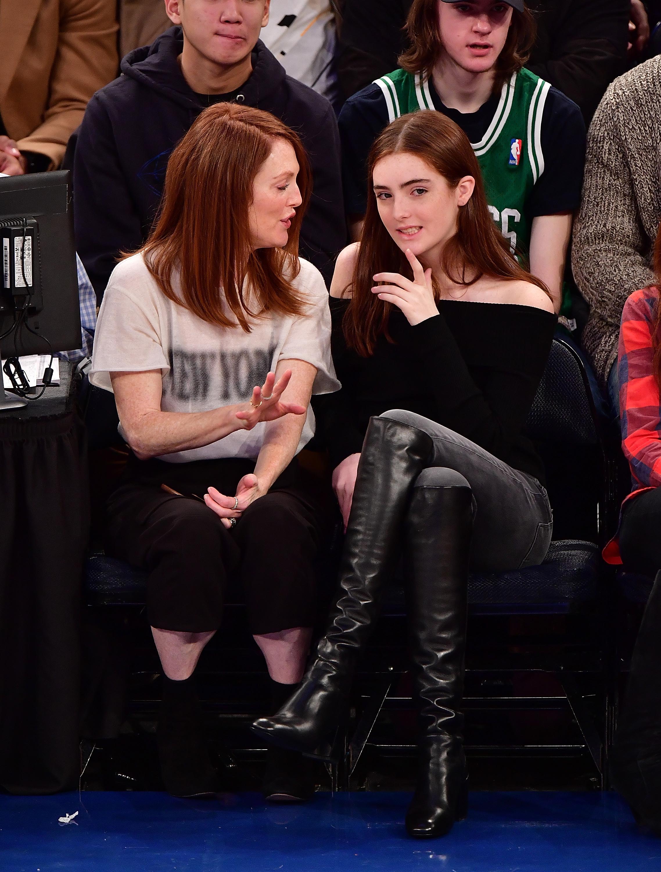 Liv Freundlich attends Boston Celtics Vs. New York Knicks game