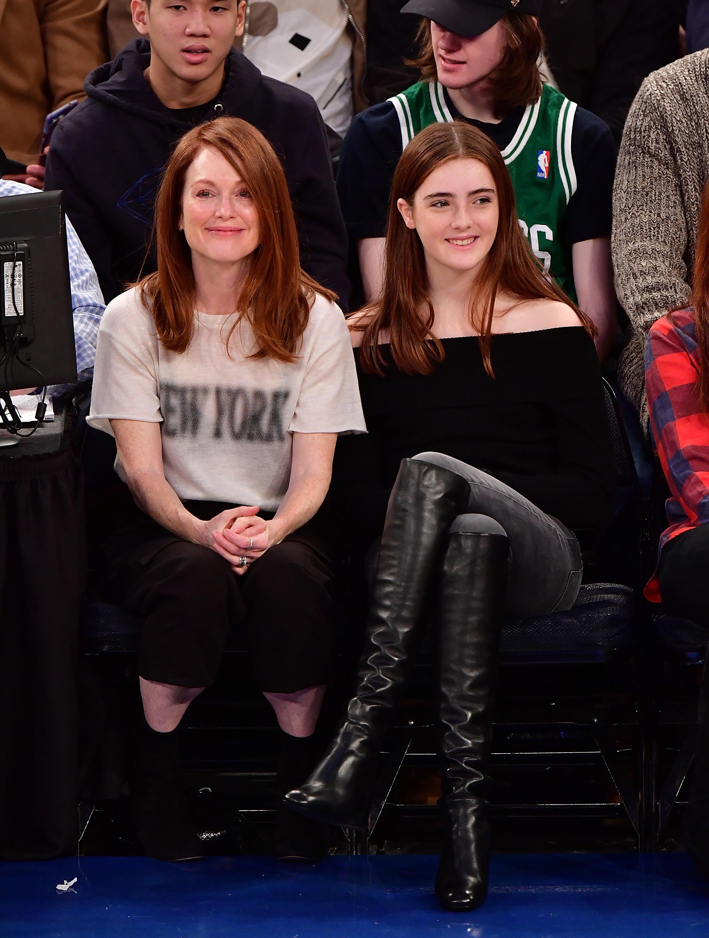 Liv Freundlich attends Boston Celtics Vs. New York Knicks game