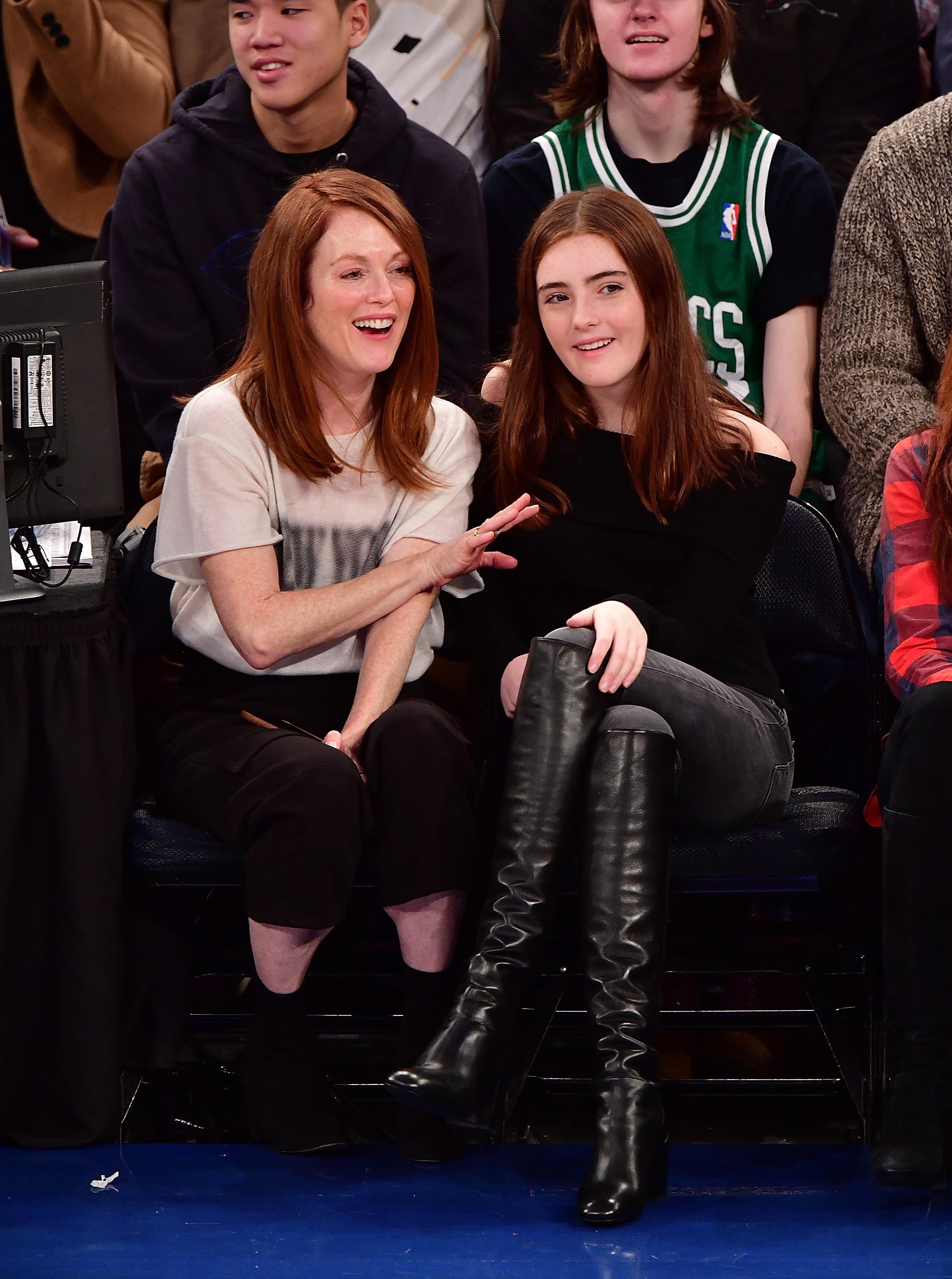 Liv Freundlich attends Boston Celtics Vs. New York Knicks game