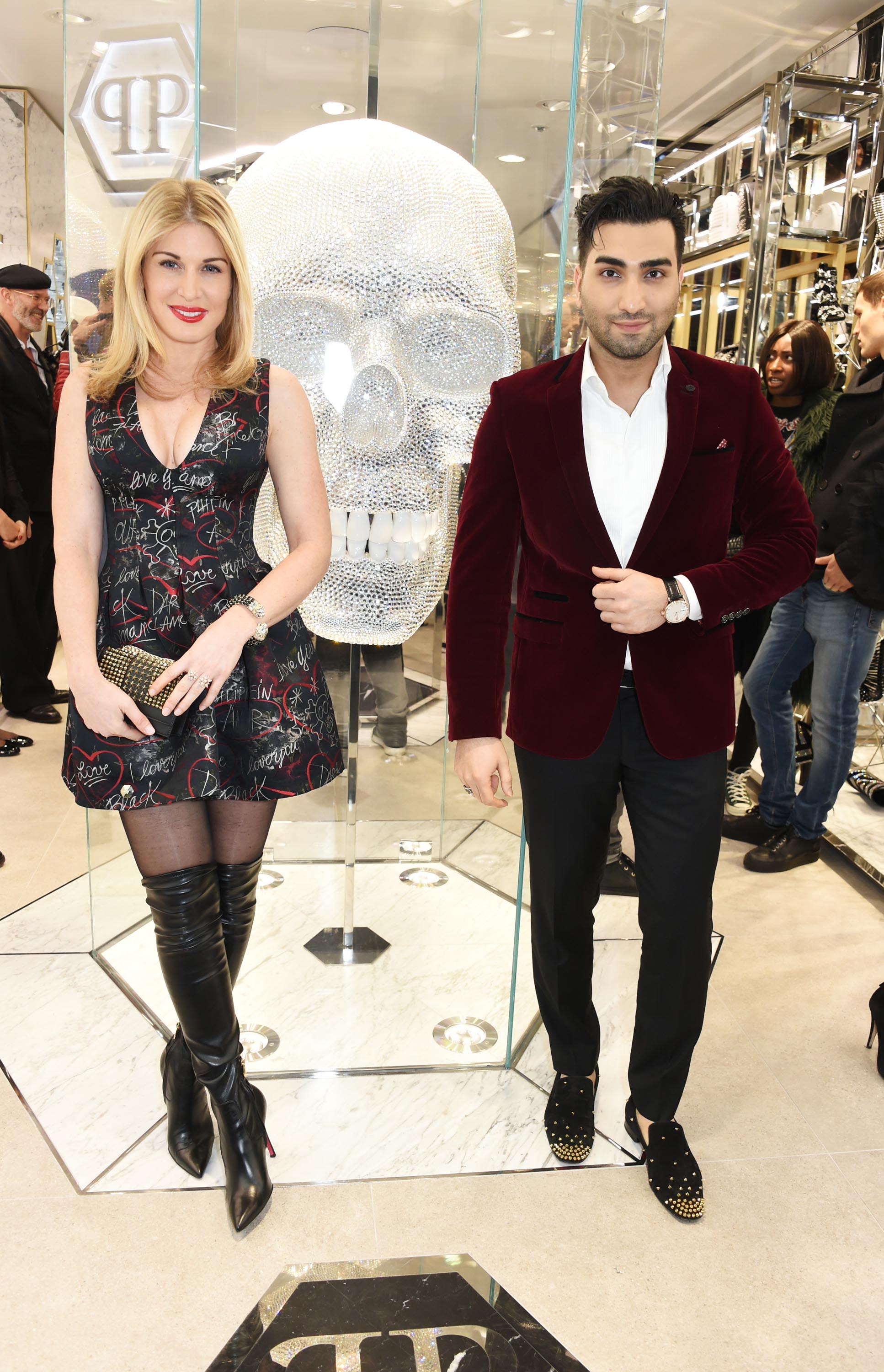 Hofit Golan attends a cocktail party hosted by Philipp Plein