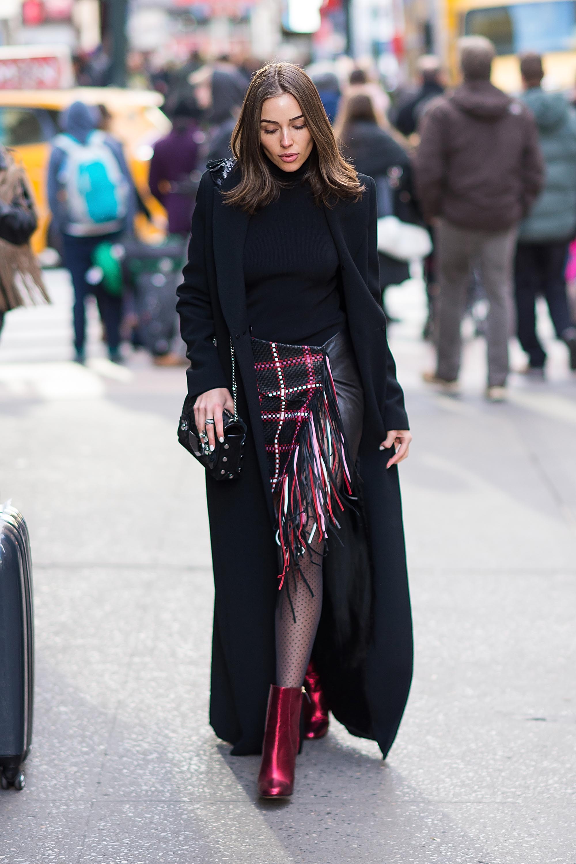 Olivia Culpo is seen in Midtown NYC