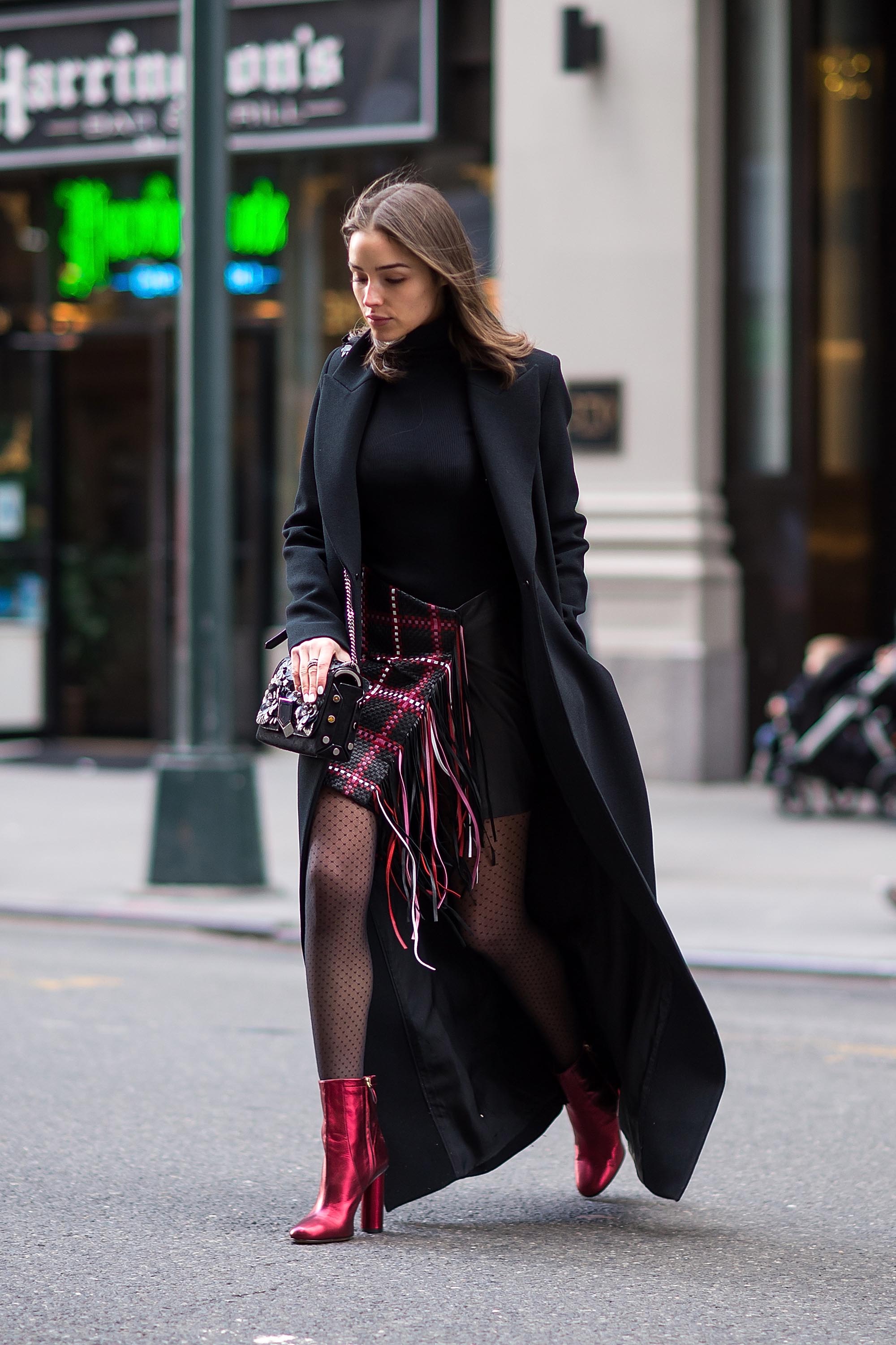 Olivia Culpo is seen in Midtown NYC