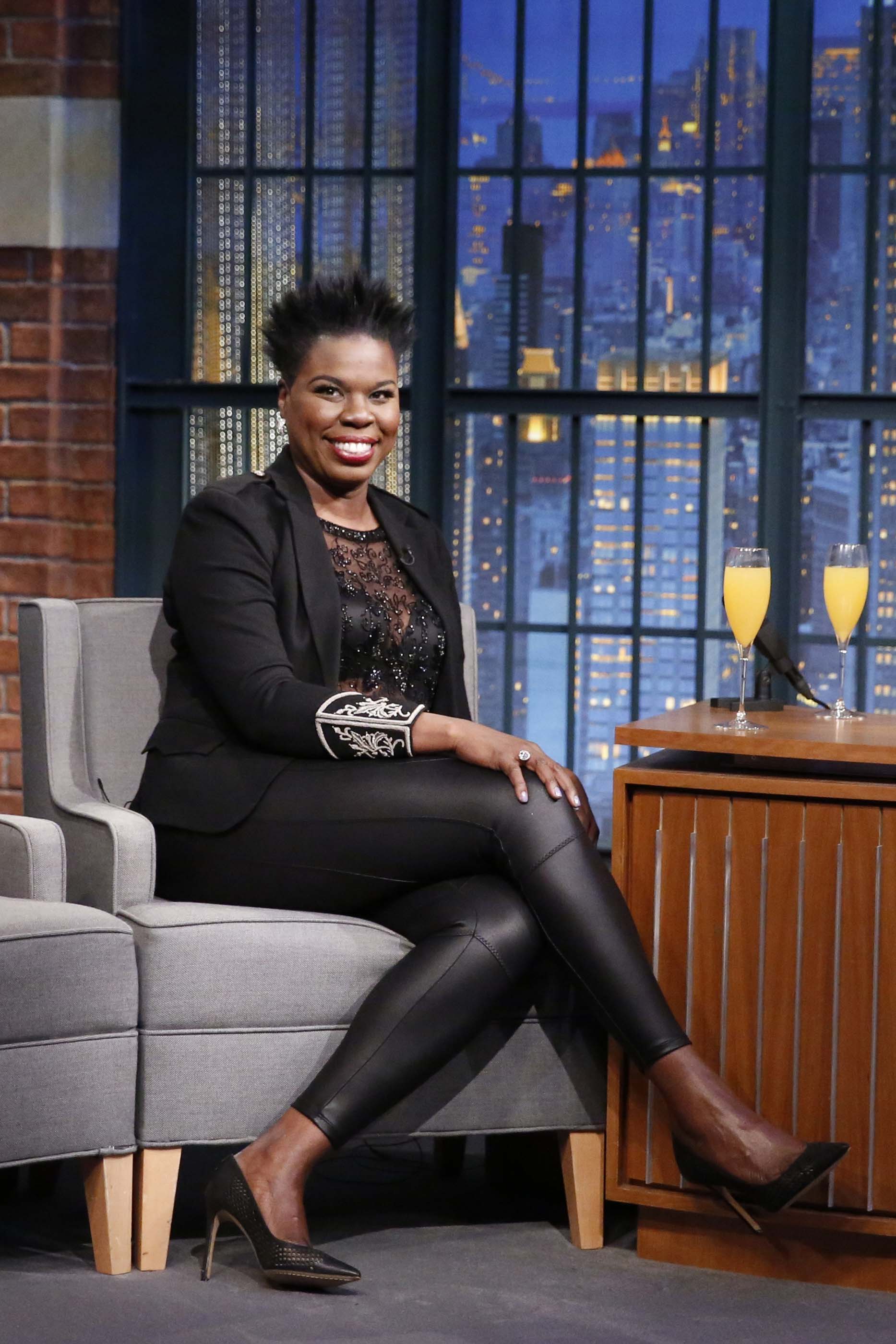 Leslie Jones at the Late Night with Seth Meyer