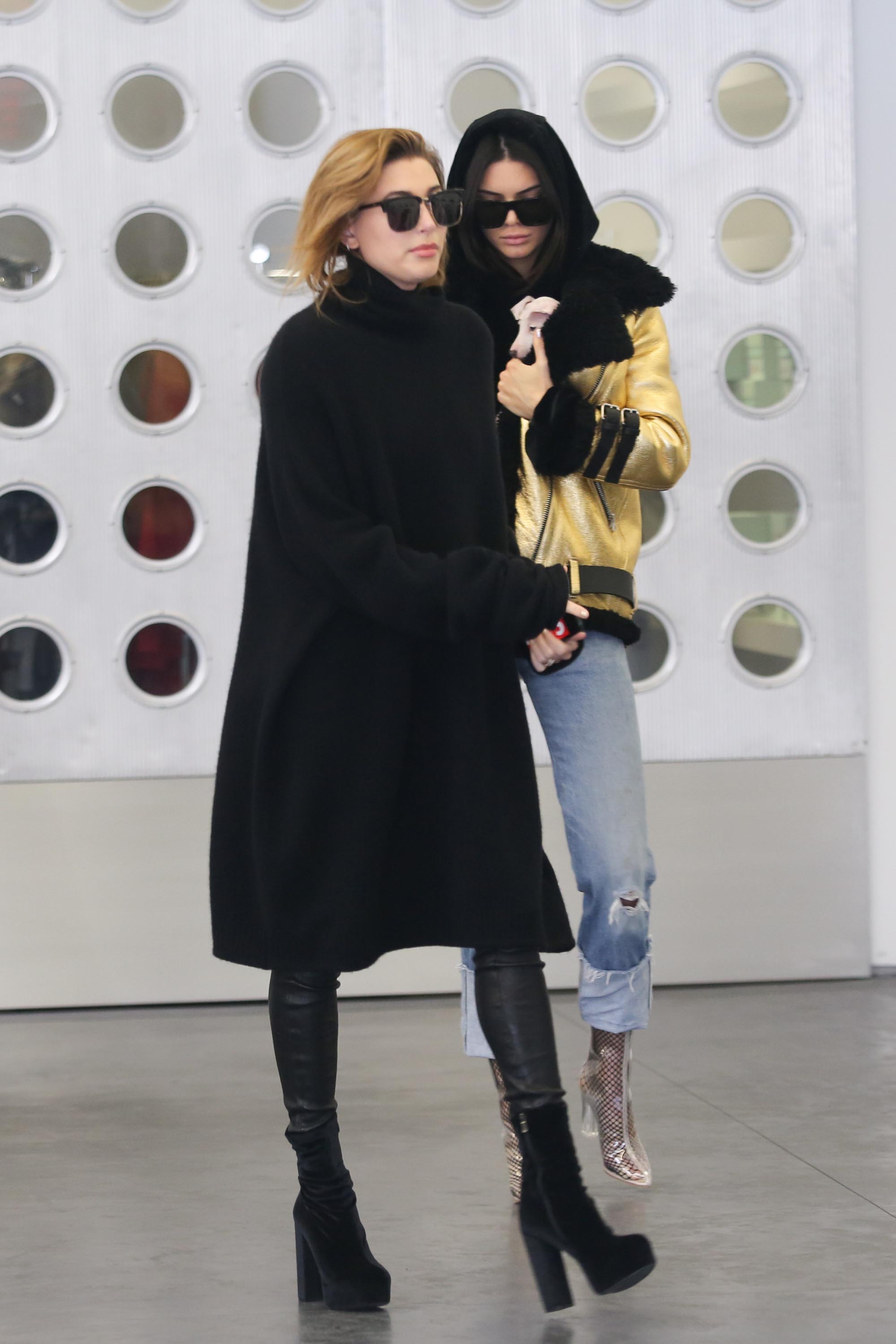 Hailey Baldwin & Kendall Jenner shopping in West Hollywood