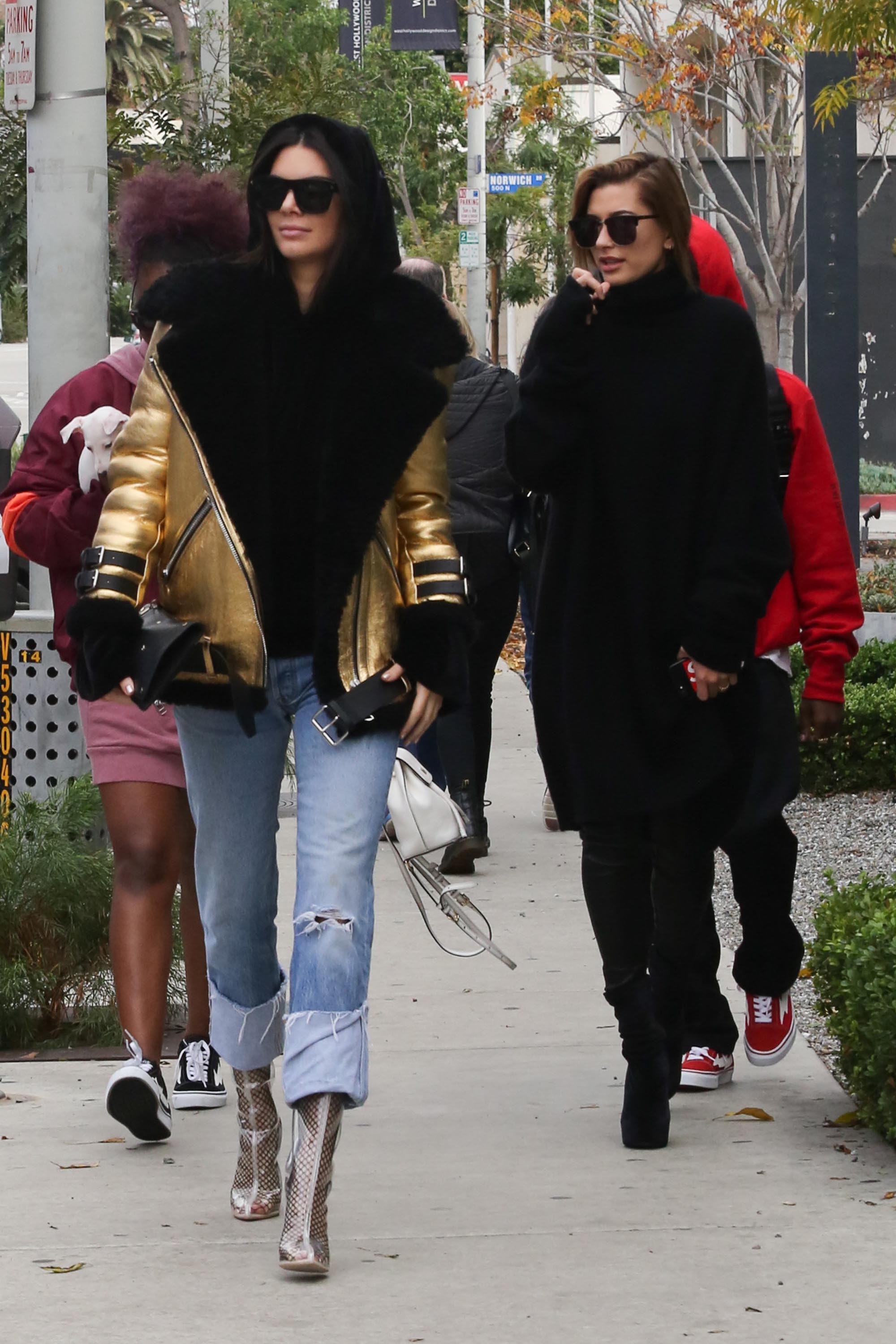 Hailey Baldwin & Kendall Jenner shopping in West Hollywood