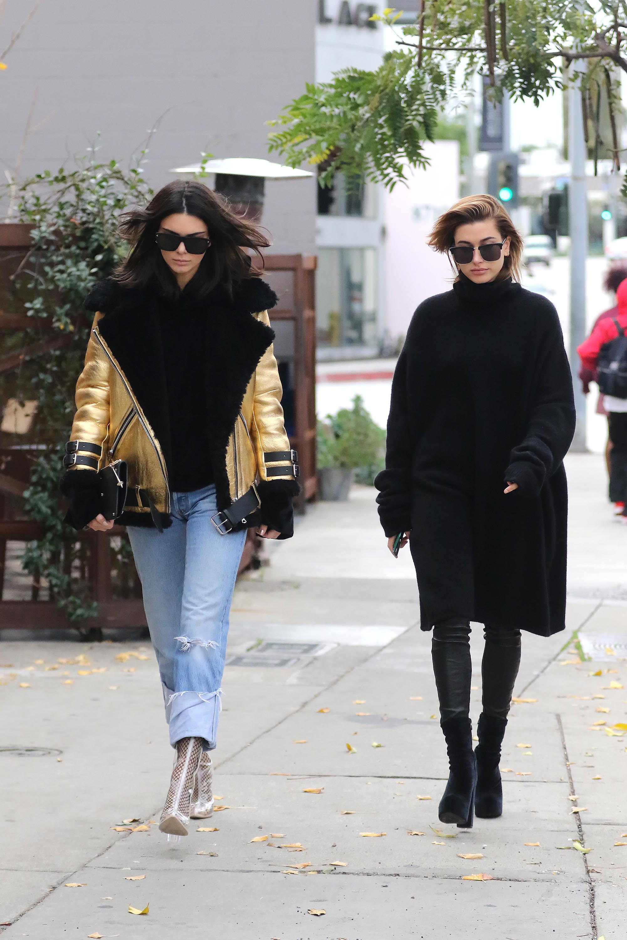 Hailey Baldwin & Kendall Jenner shopping in West Hollywood