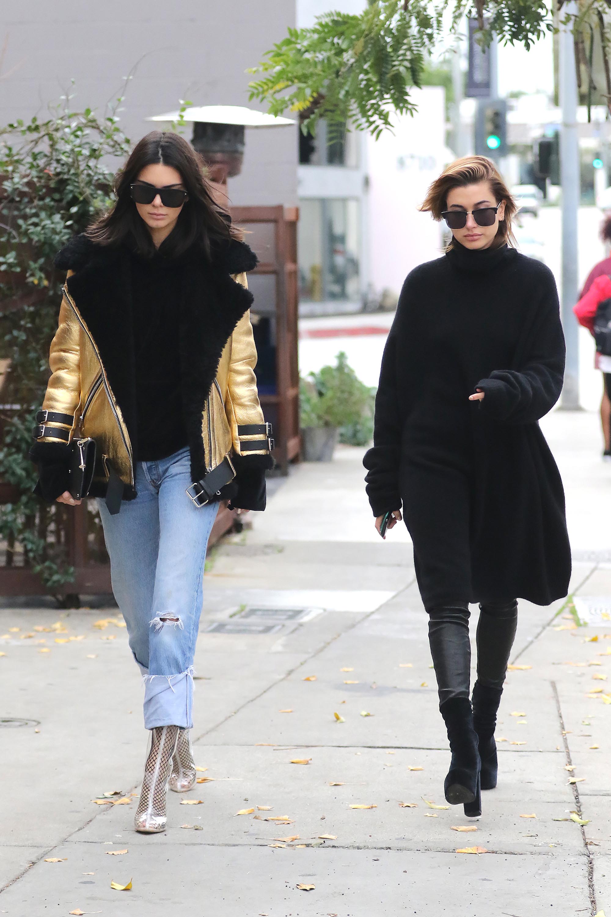 Hailey Baldwin & Kendall Jenner shopping in West Hollywood