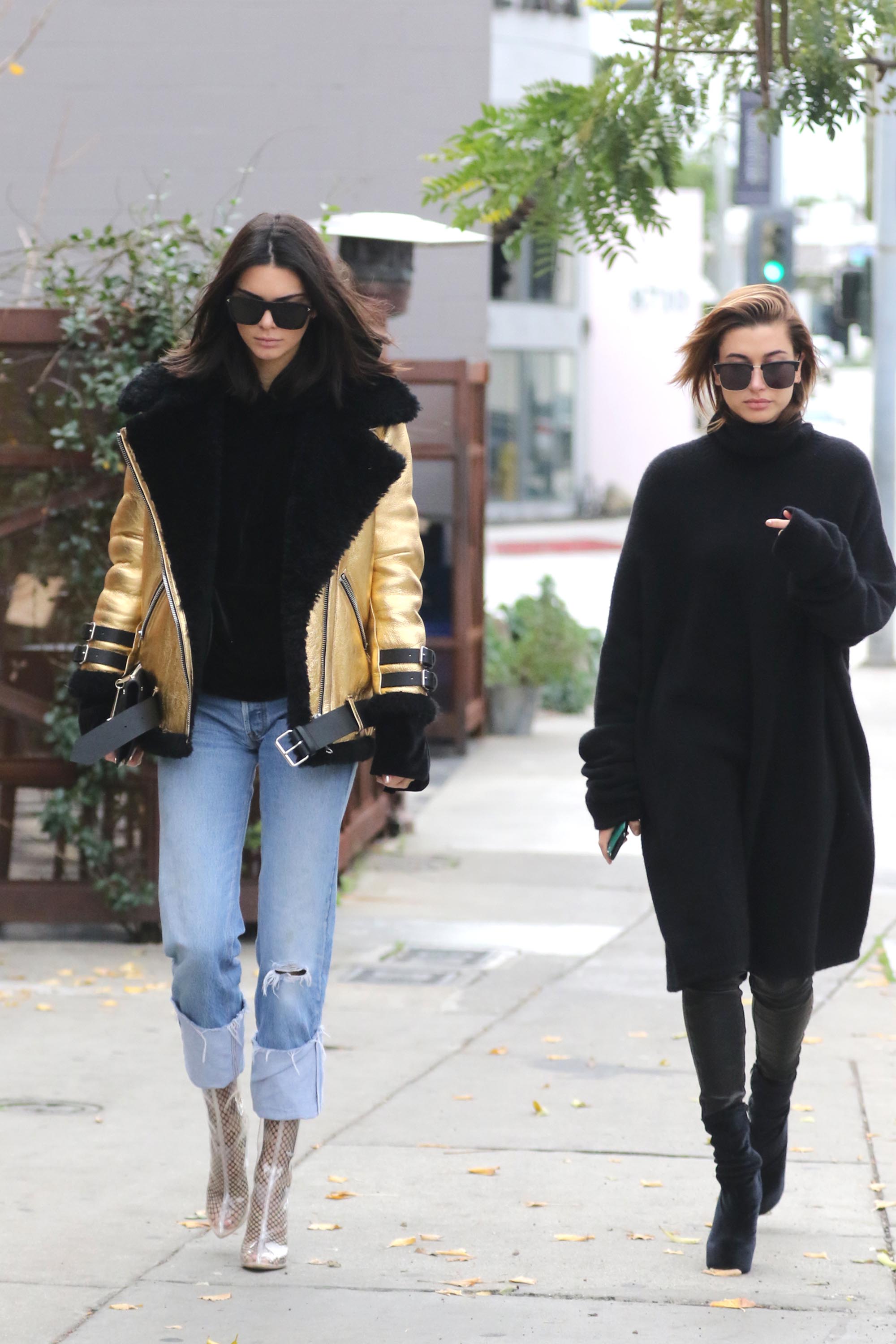 Hailey Baldwin & Kendall Jenner shopping in West Hollywood