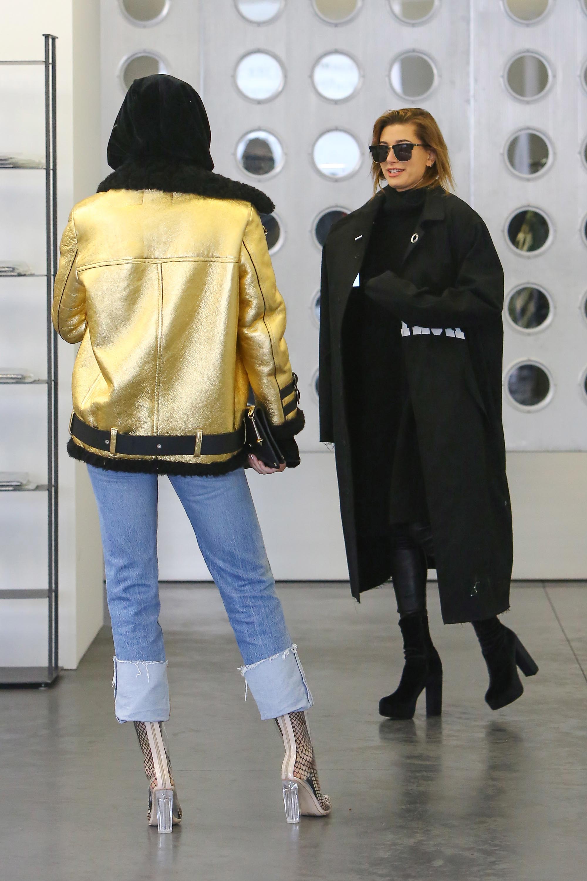 Hailey Baldwin & Kendall Jenner shopping in West Hollywood