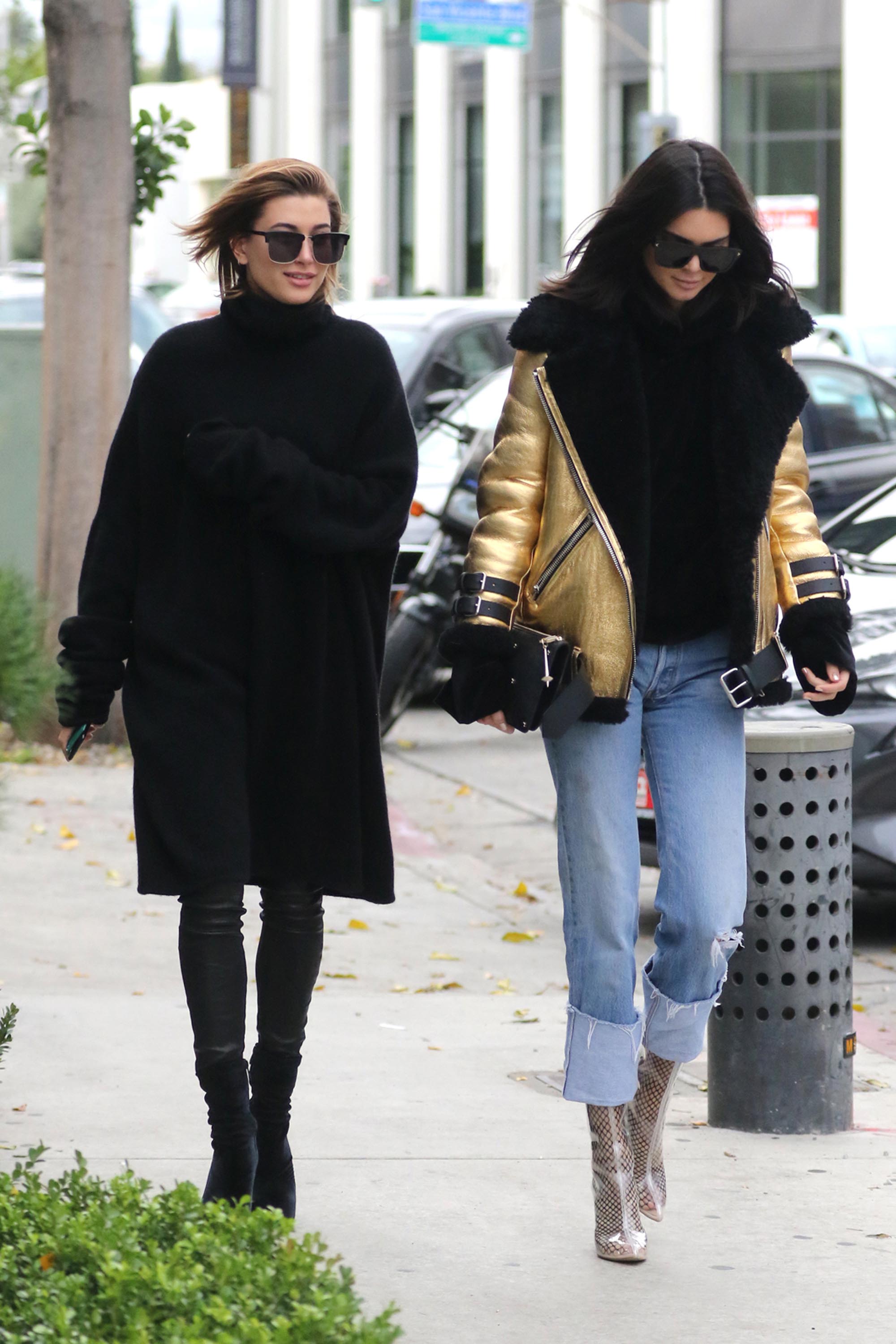 Hailey Baldwin & Kendall Jenner shopping in West Hollywood