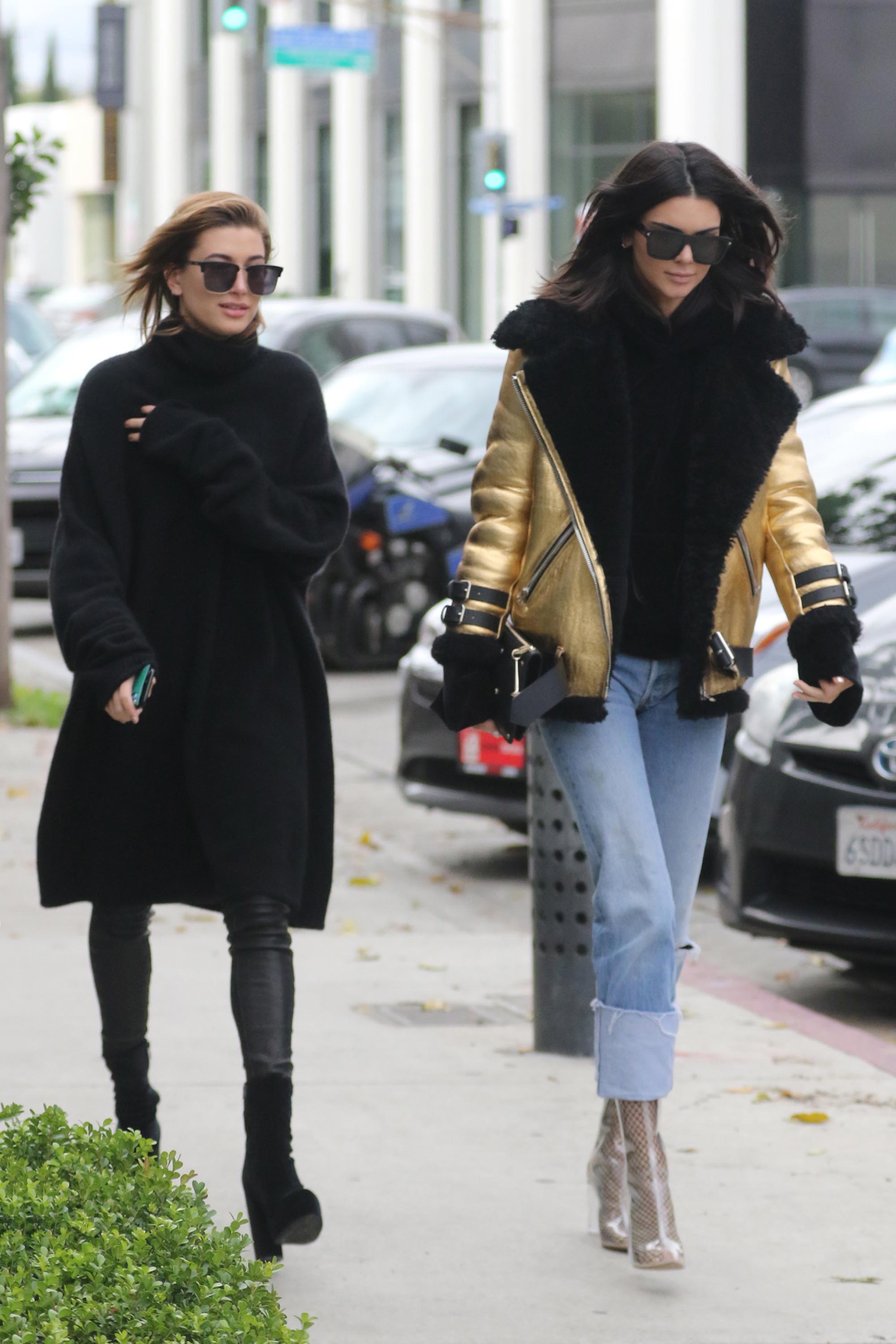 Hailey Baldwin & Kendall Jenner shopping in West Hollywood