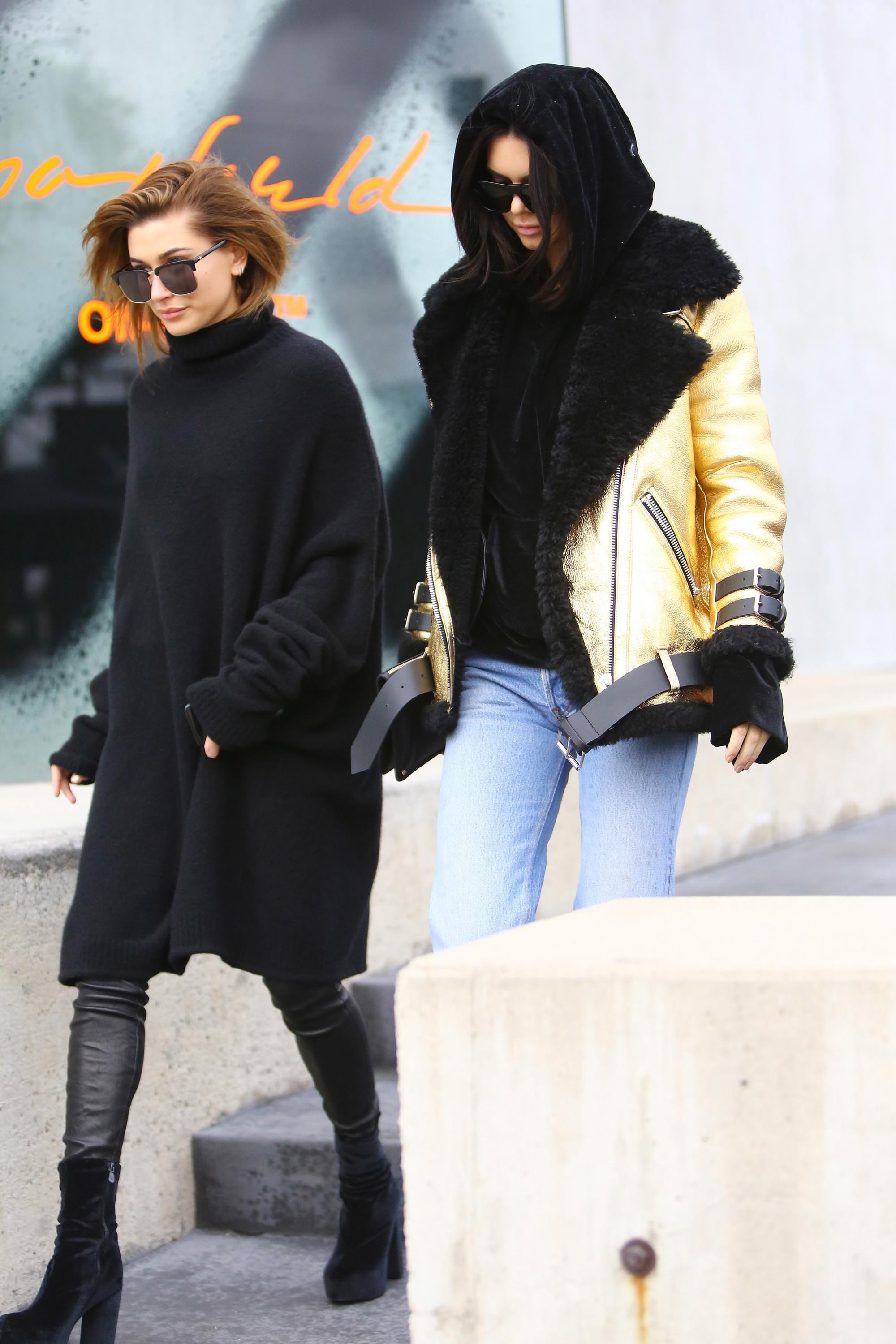 Hailey Baldwin & Kendall Jenner shopping in West Hollywood