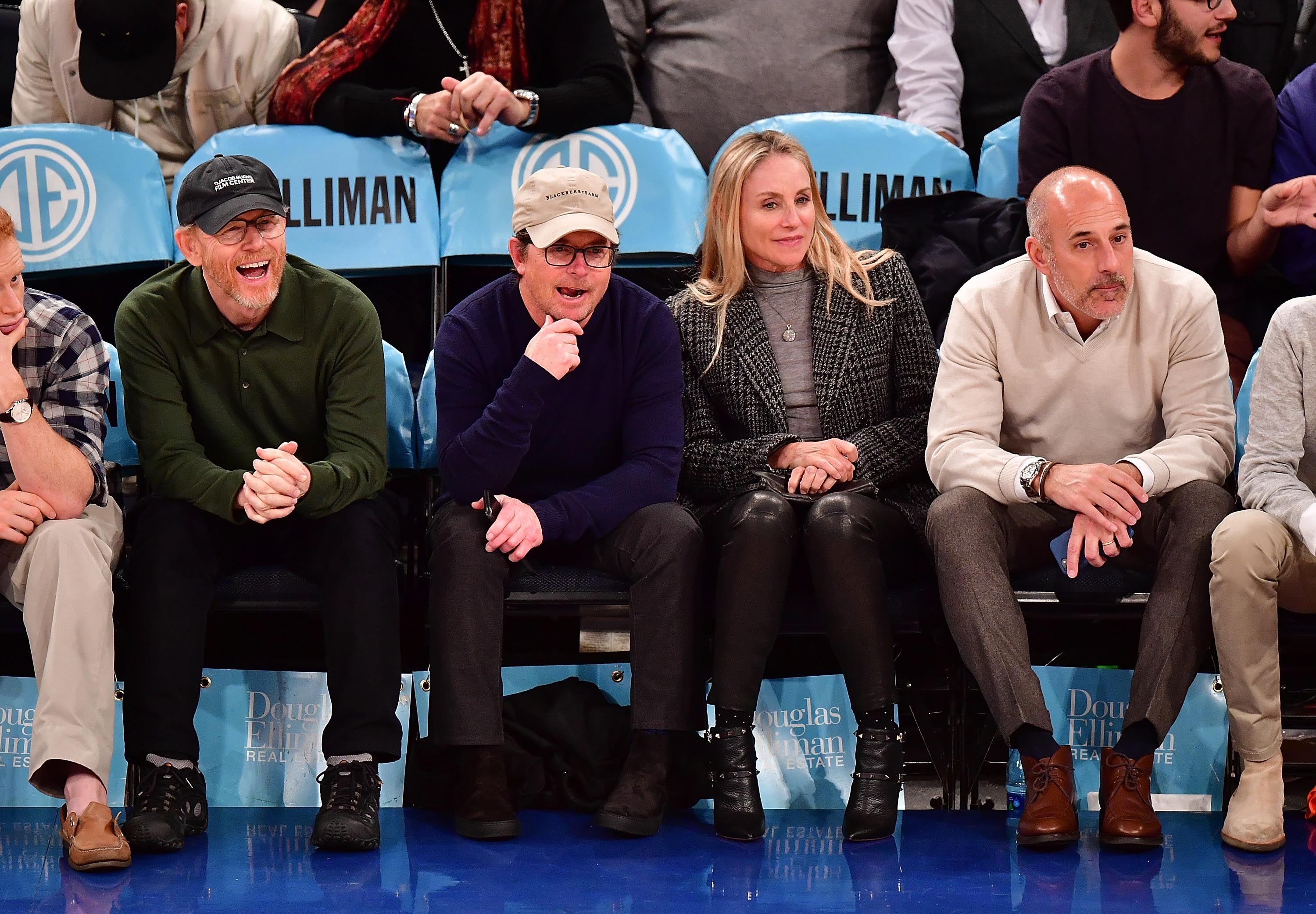 Tracy Pollan attends Orlando Magic vs. New York Knicks