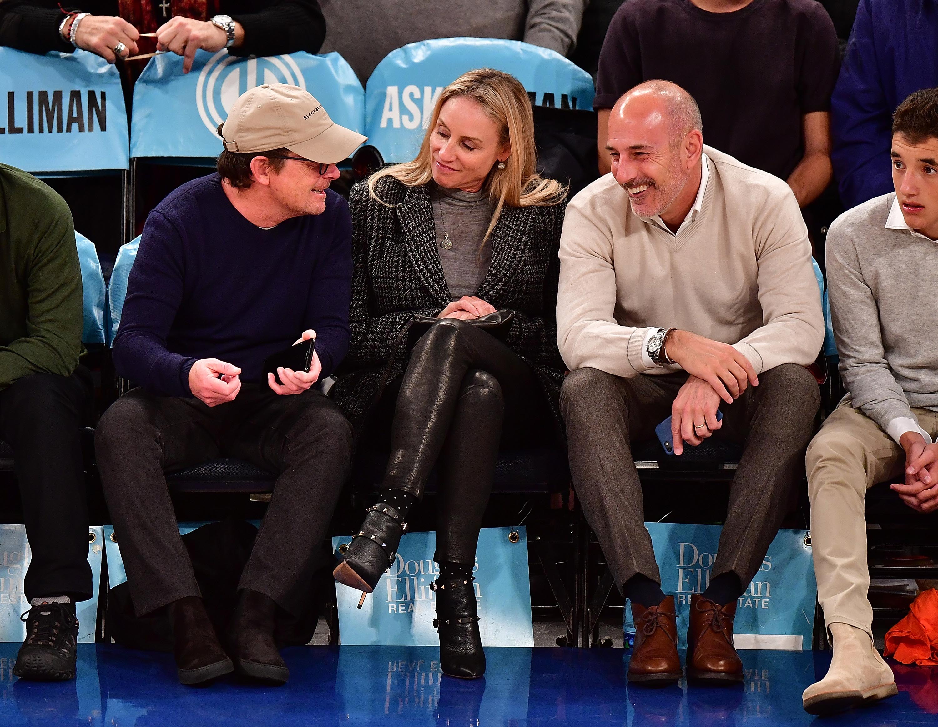 Tracy Pollan attends Orlando Magic vs. New York Knicks