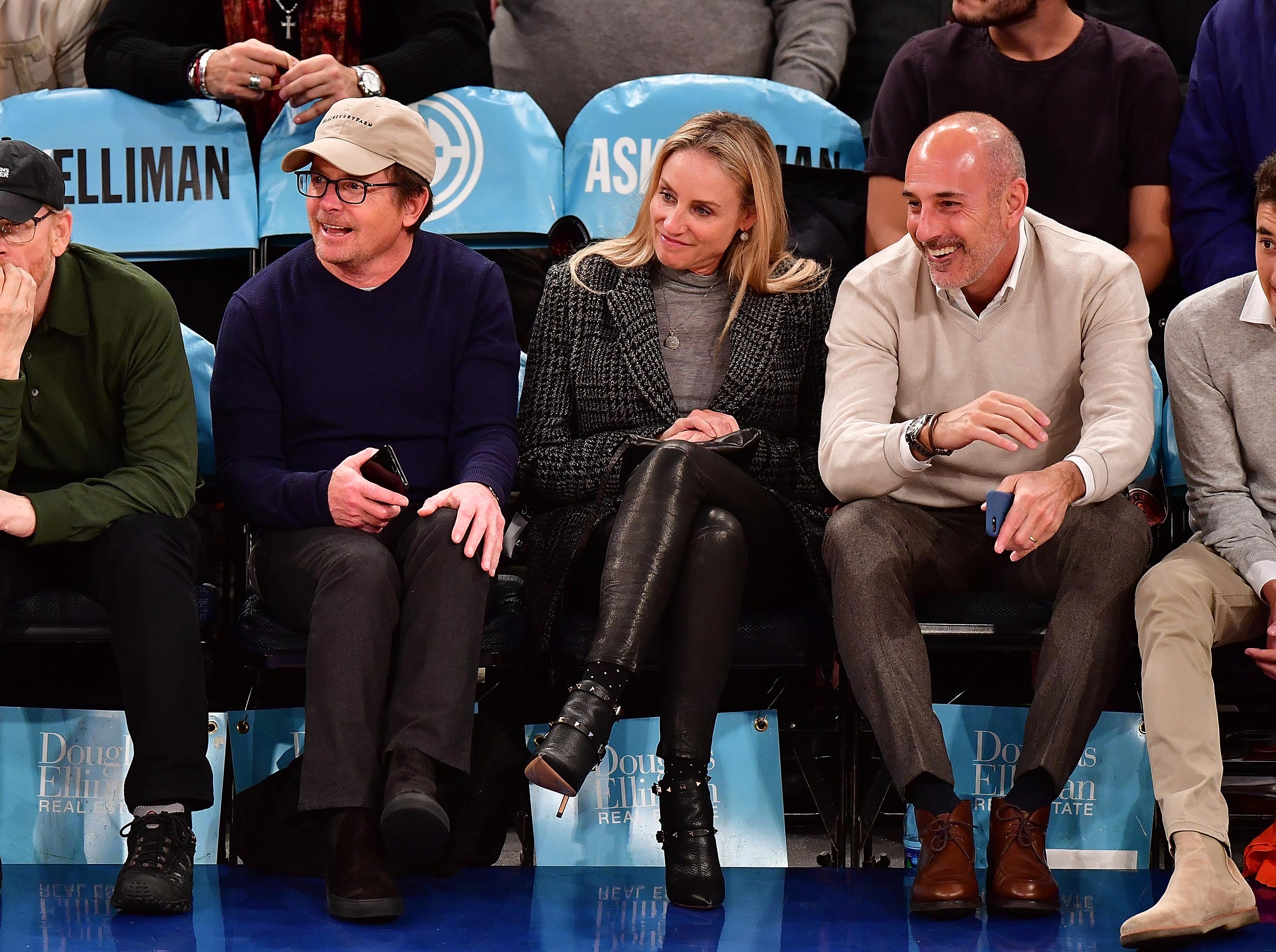 Tracy Pollan attends Orlando Magic vs. New York Knicks