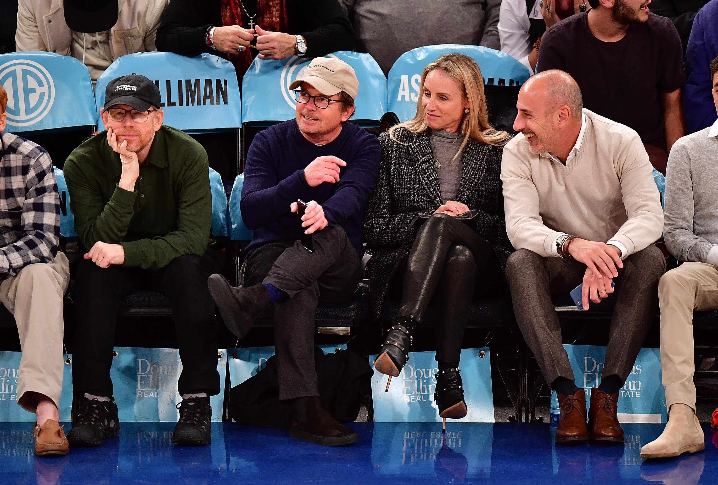 Tracy Pollan attends Orlando Magic vs. New York Knicks