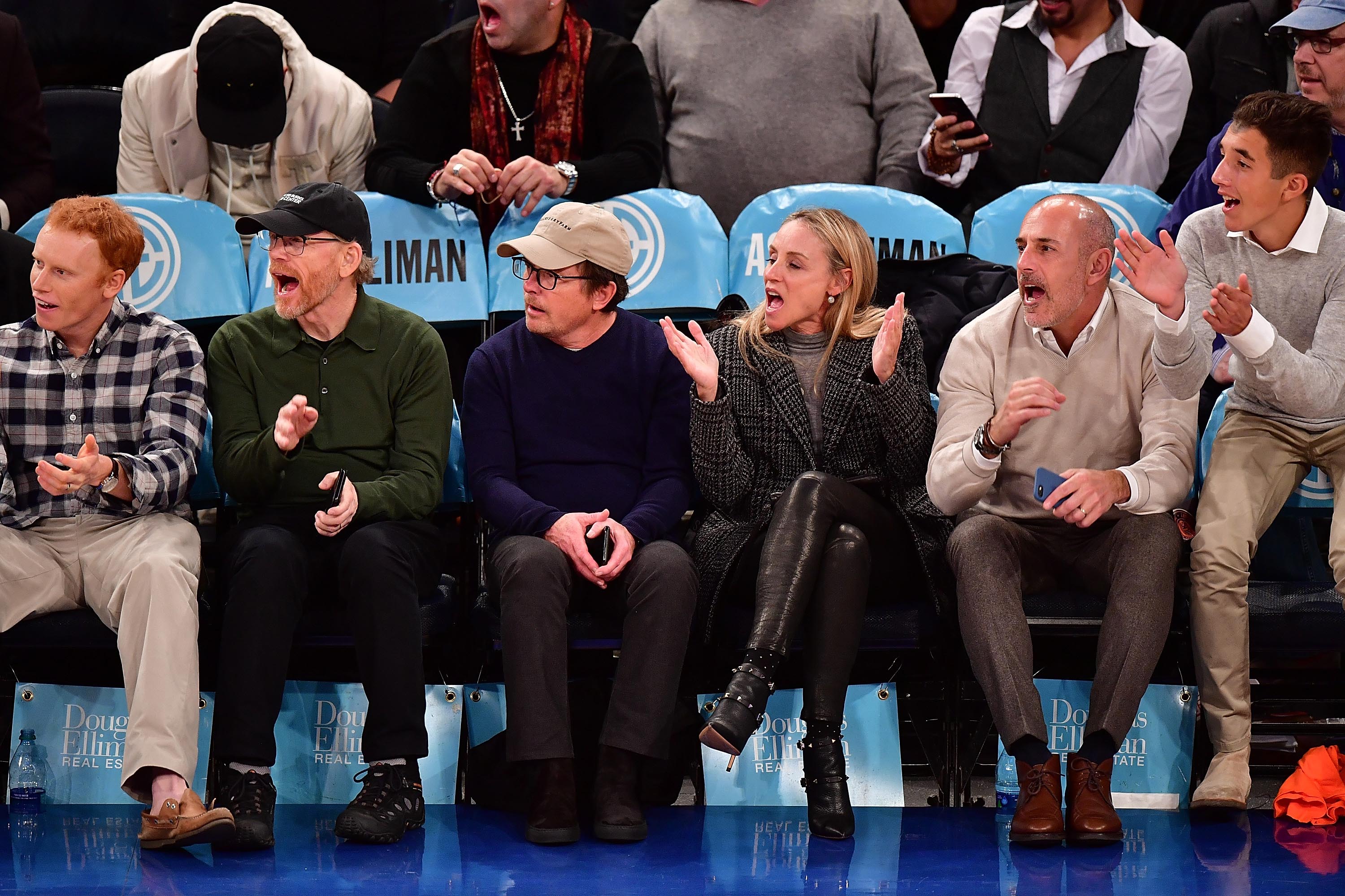 Tracy Pollan attends Orlando Magic vs. New York Knicks