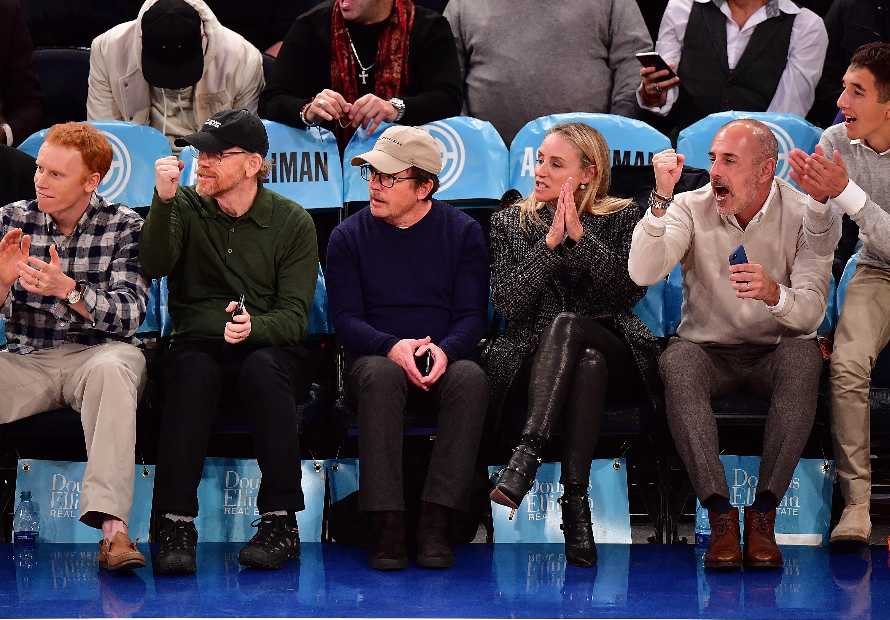 Tracy Pollan attends Orlando Magic vs. New York Knicks