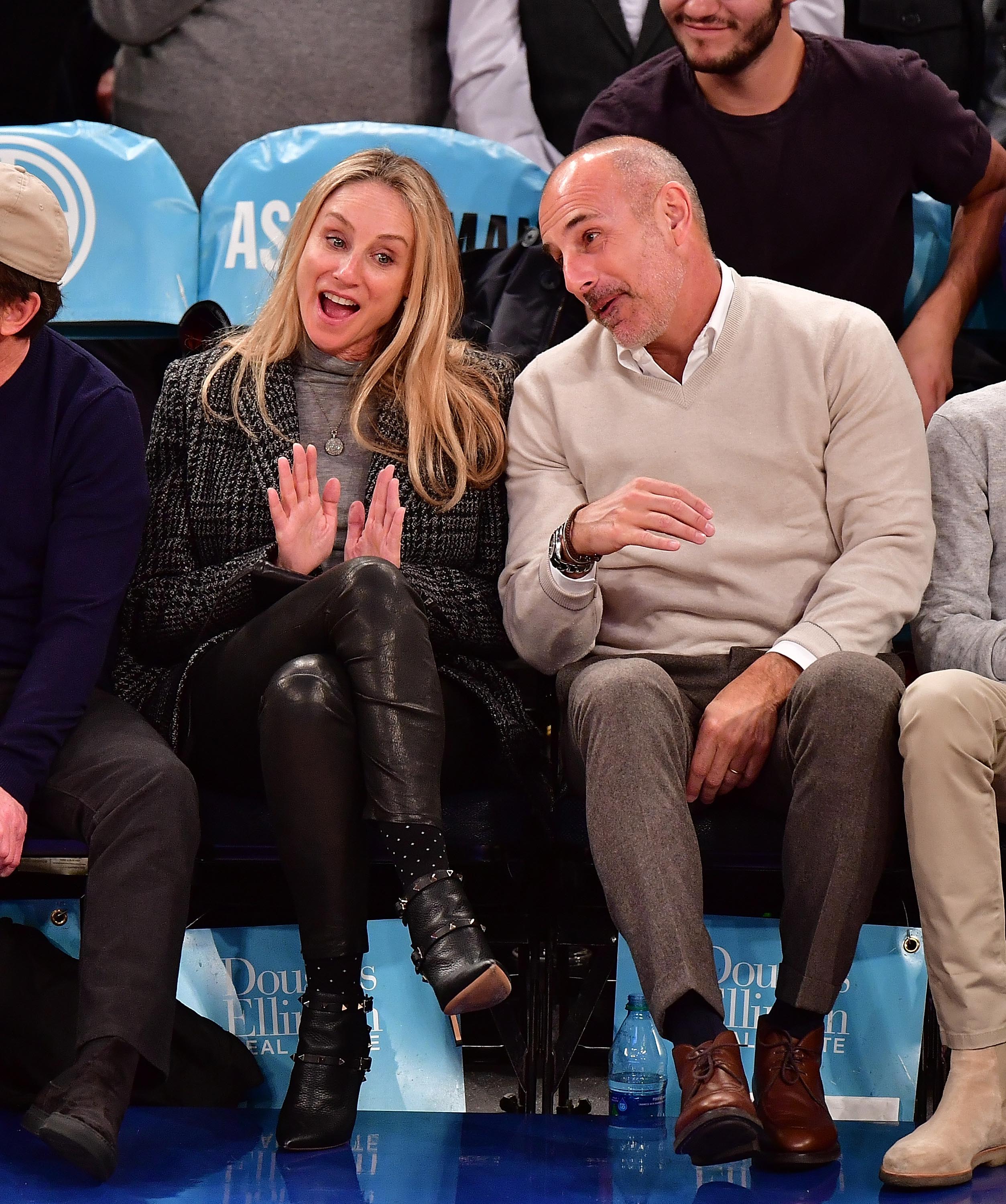 Tracy Pollan attends Orlando Magic vs. New York Knicks