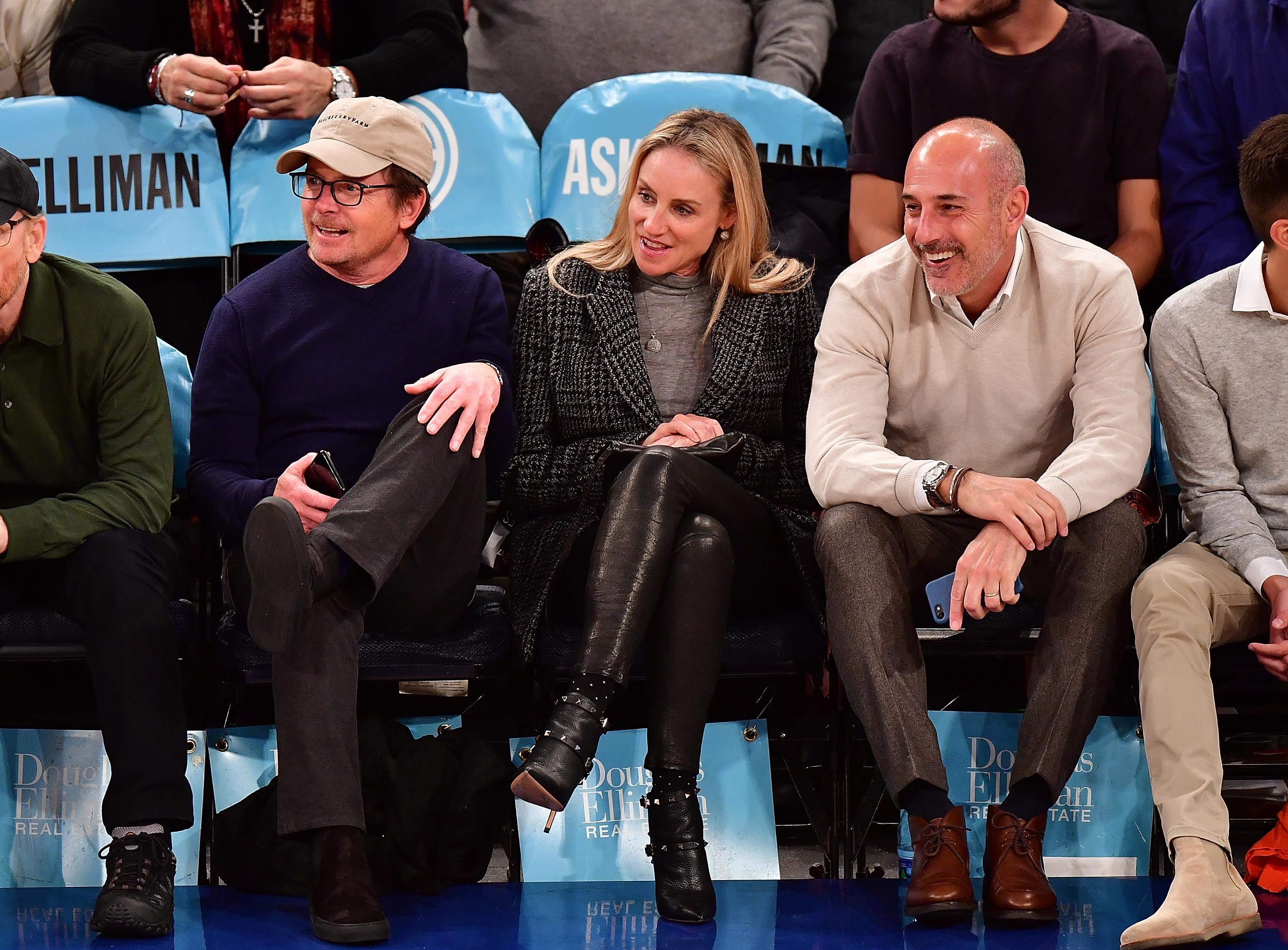 Tracy Pollan attends Orlando Magic vs. New York Knicks