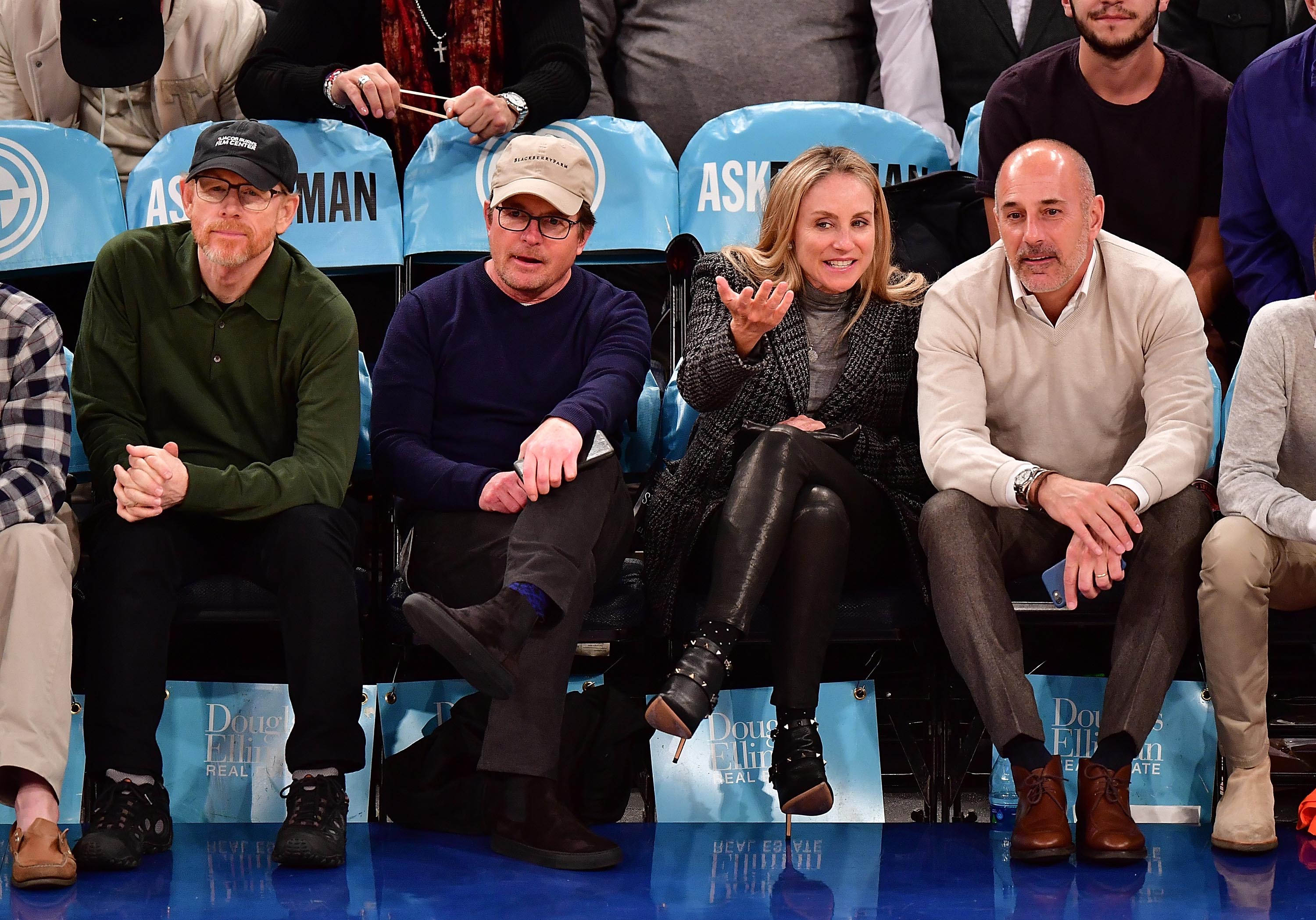 Tracy Pollan attends Orlando Magic vs. New York Knicks