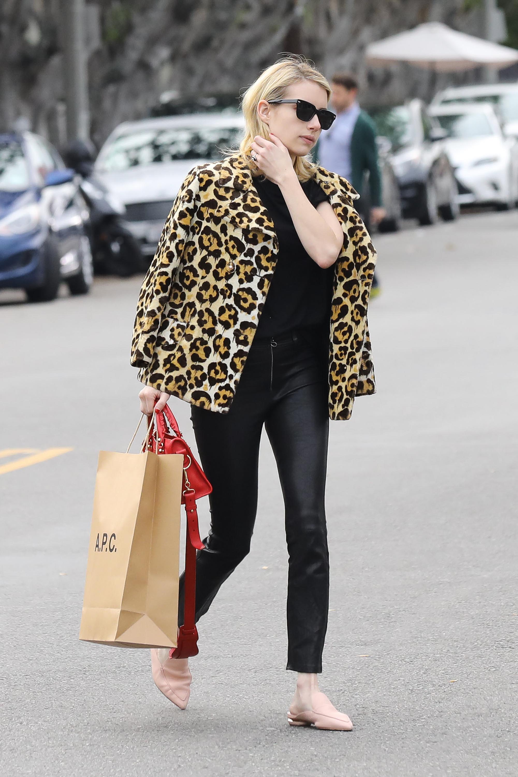 Emma Roberts is seen in Los Angeles