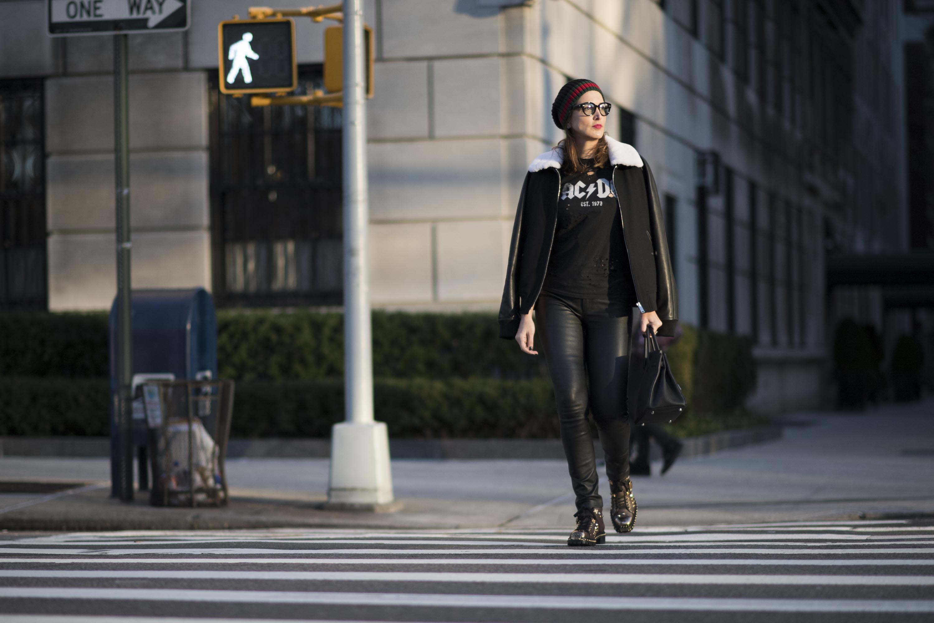 Monica Almada street style in New York City