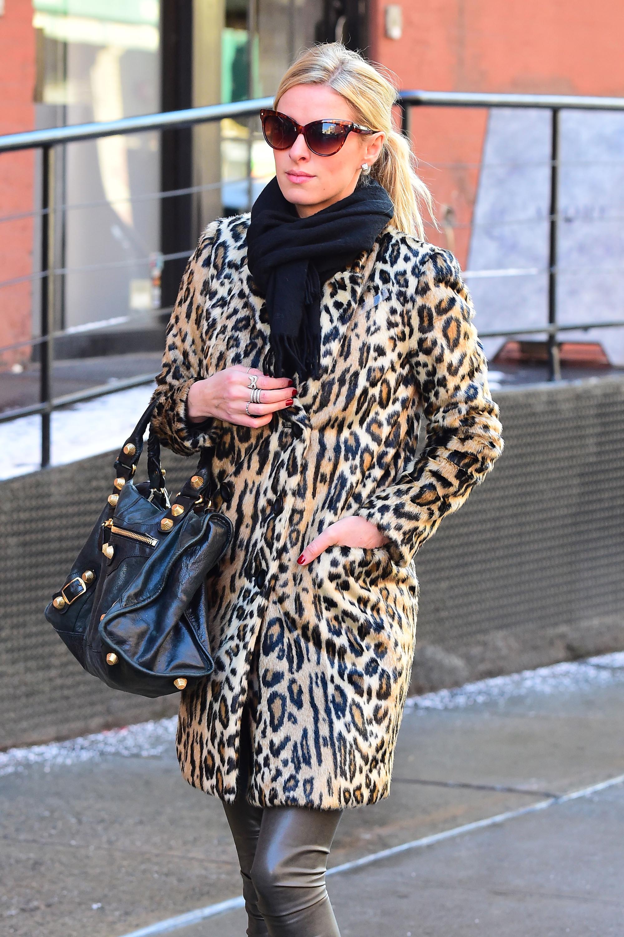 Nicky Hilton is seen walking in Soho