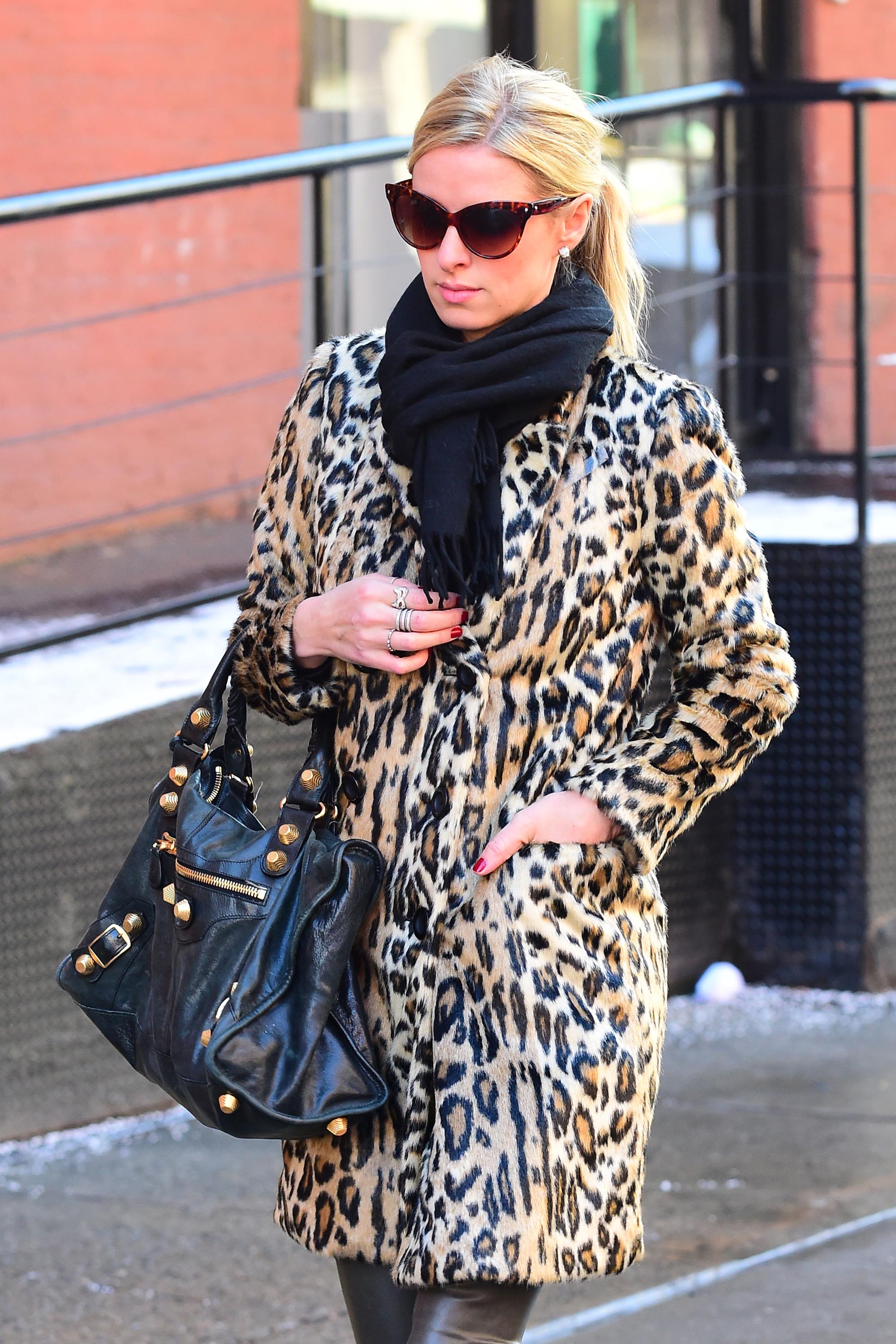 Nicky Hilton is seen walking in Soho