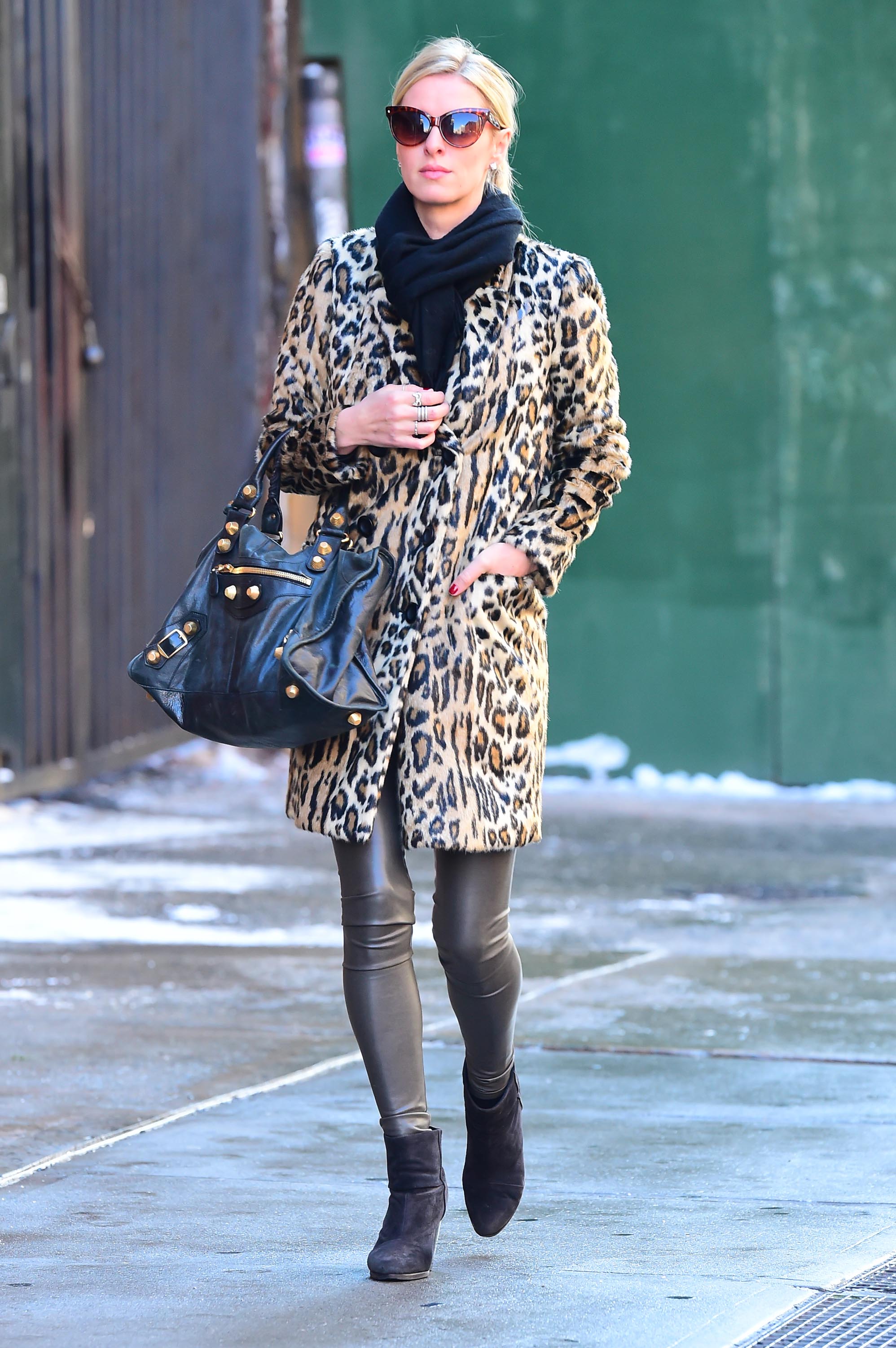 Nicky Hilton is seen walking in Soho