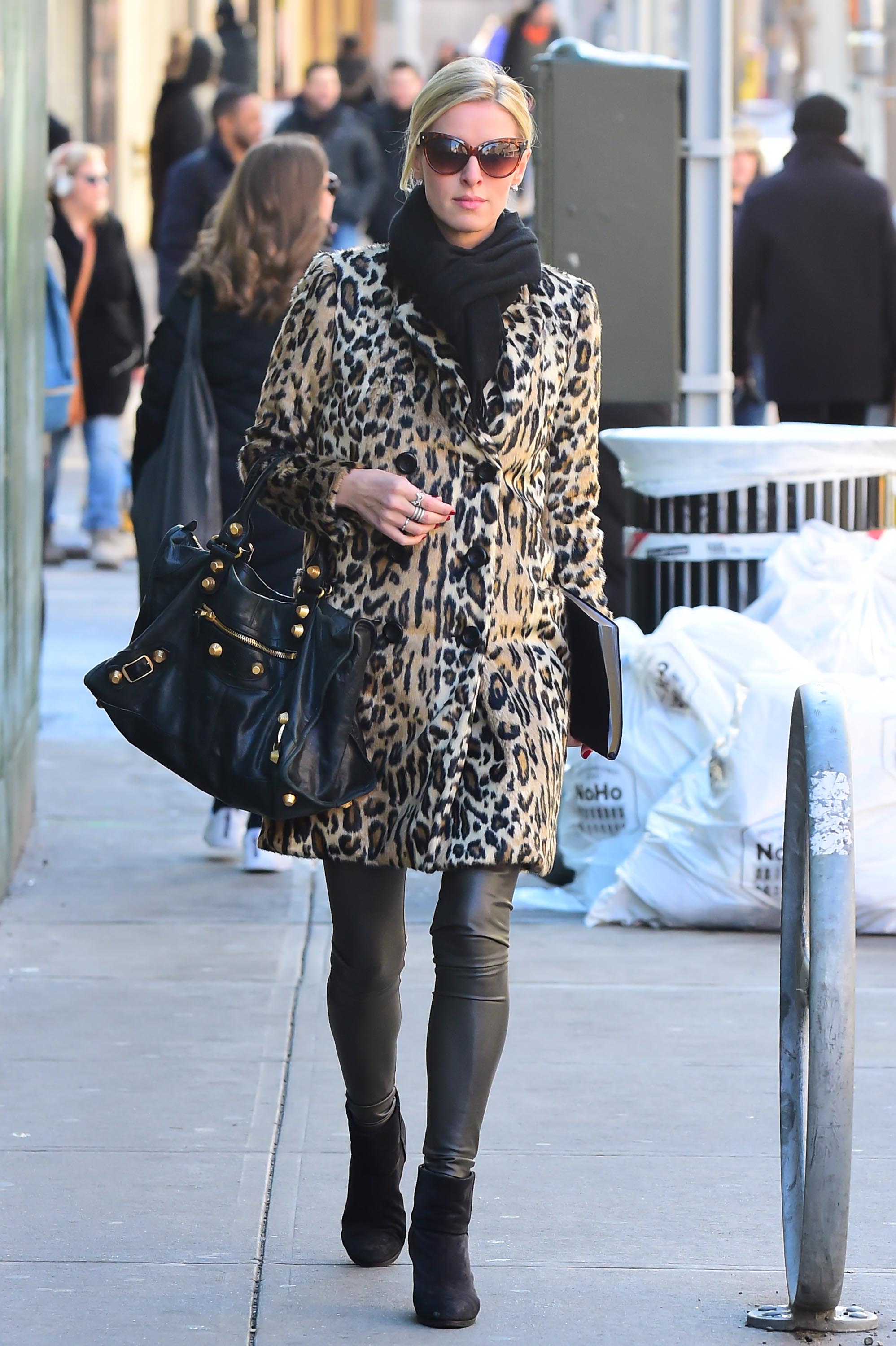 Nicky Hilton is seen walking in Soho