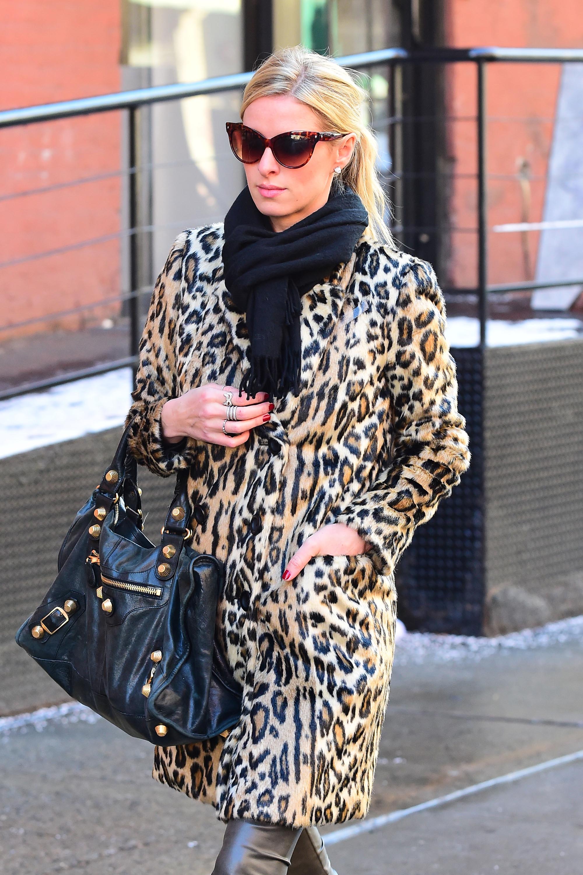 Nicky Hilton is seen walking in Soho