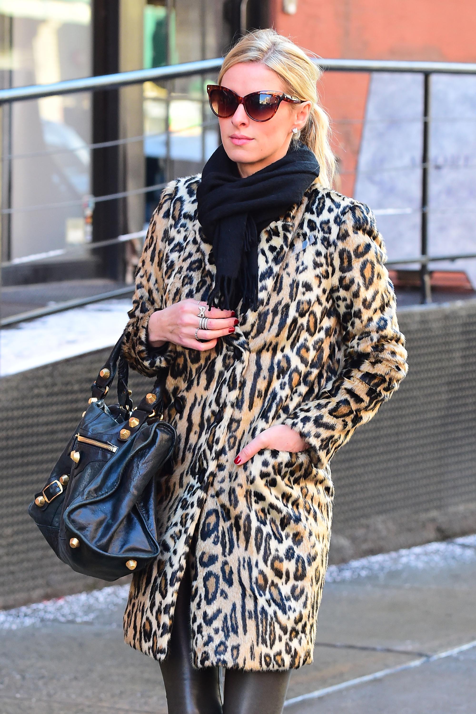 Nicky Hilton is seen walking in Soho