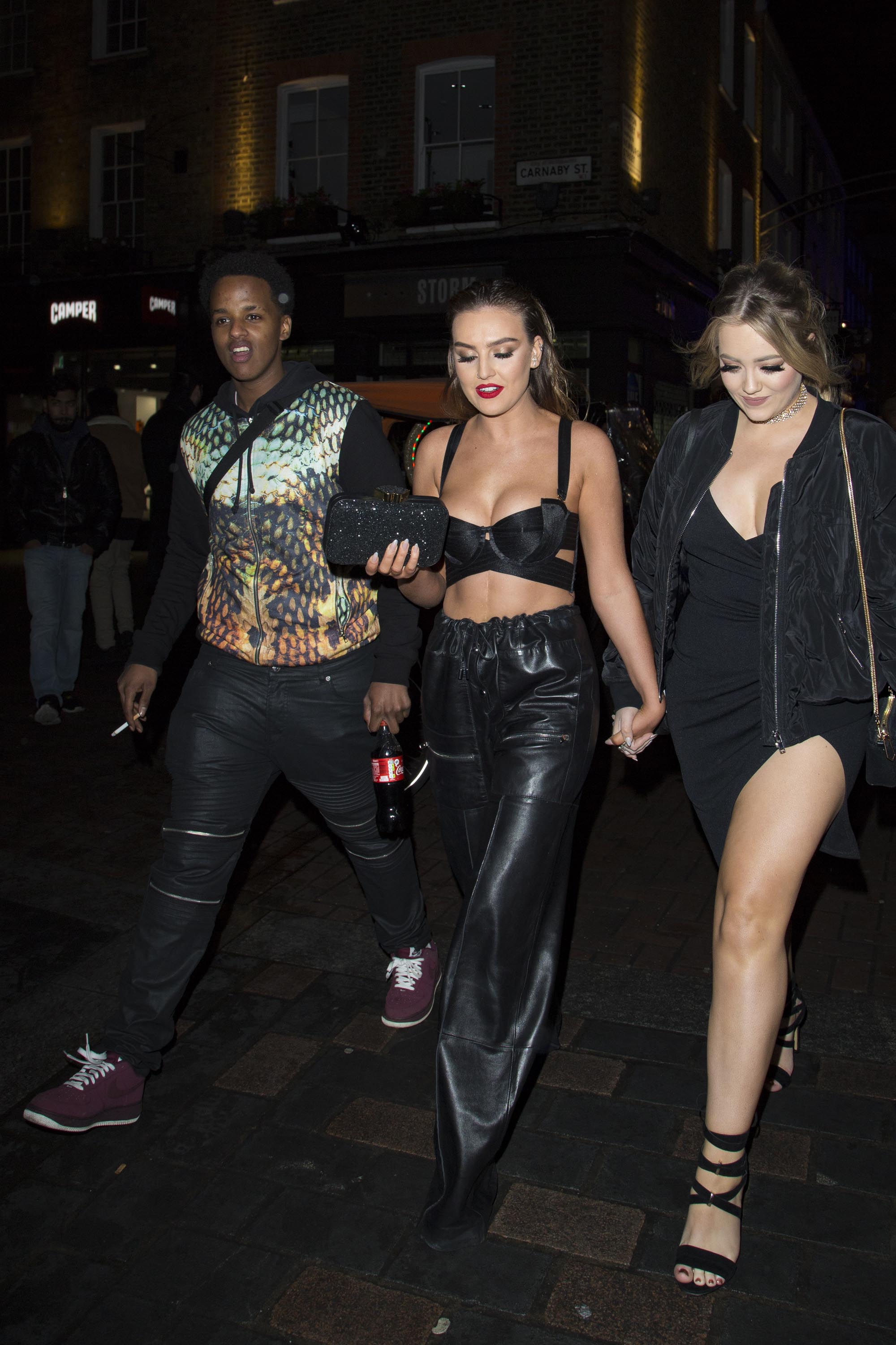 Perrie Edwards outside Cirque De Soir