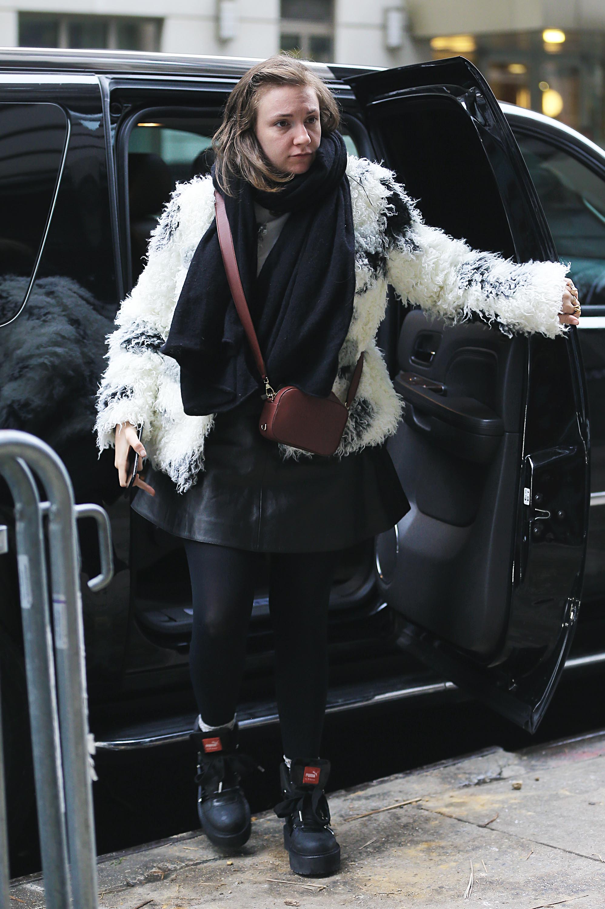 Lena Dunham out and about in NYC