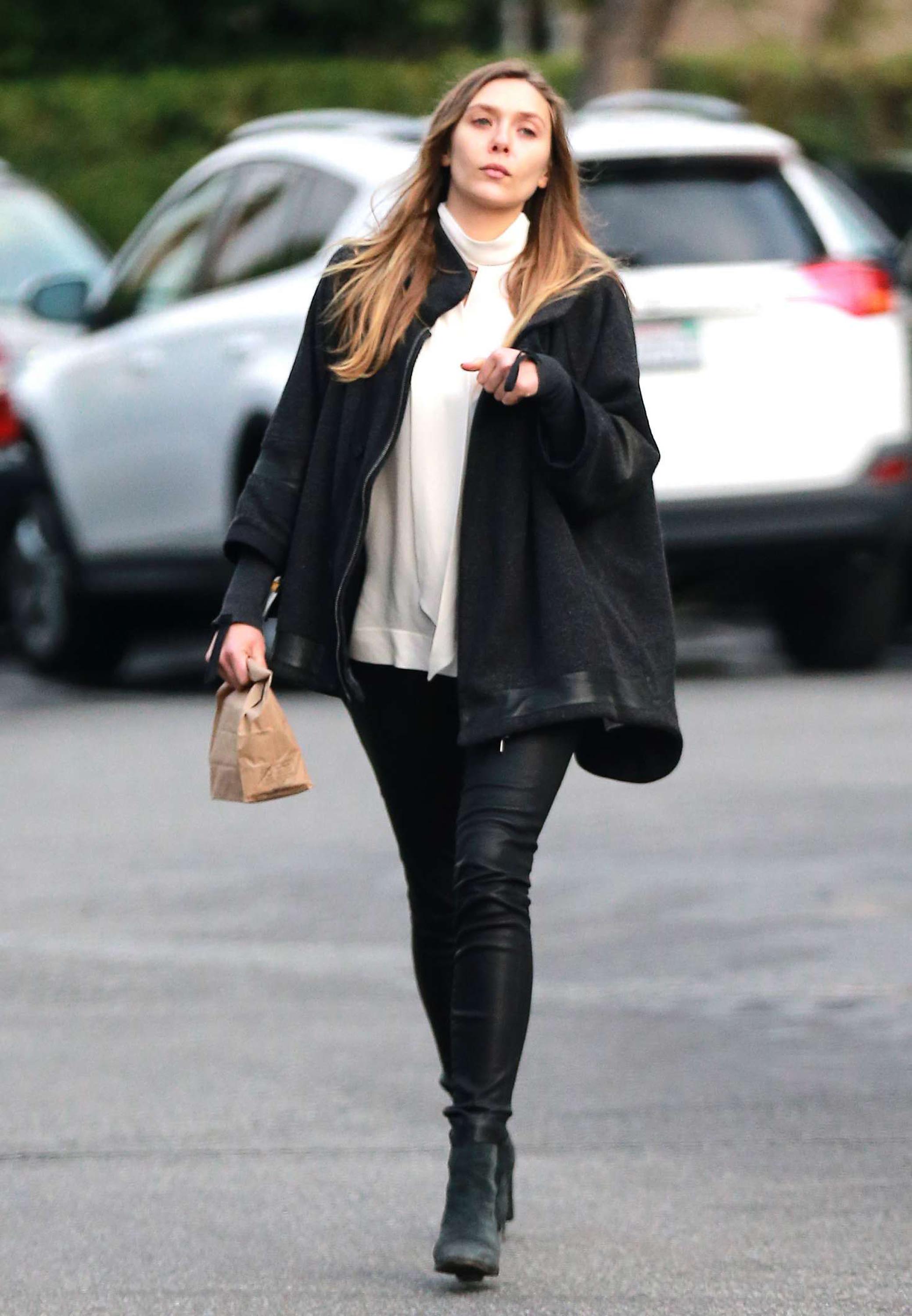 Elizabeth Olsen out in LA