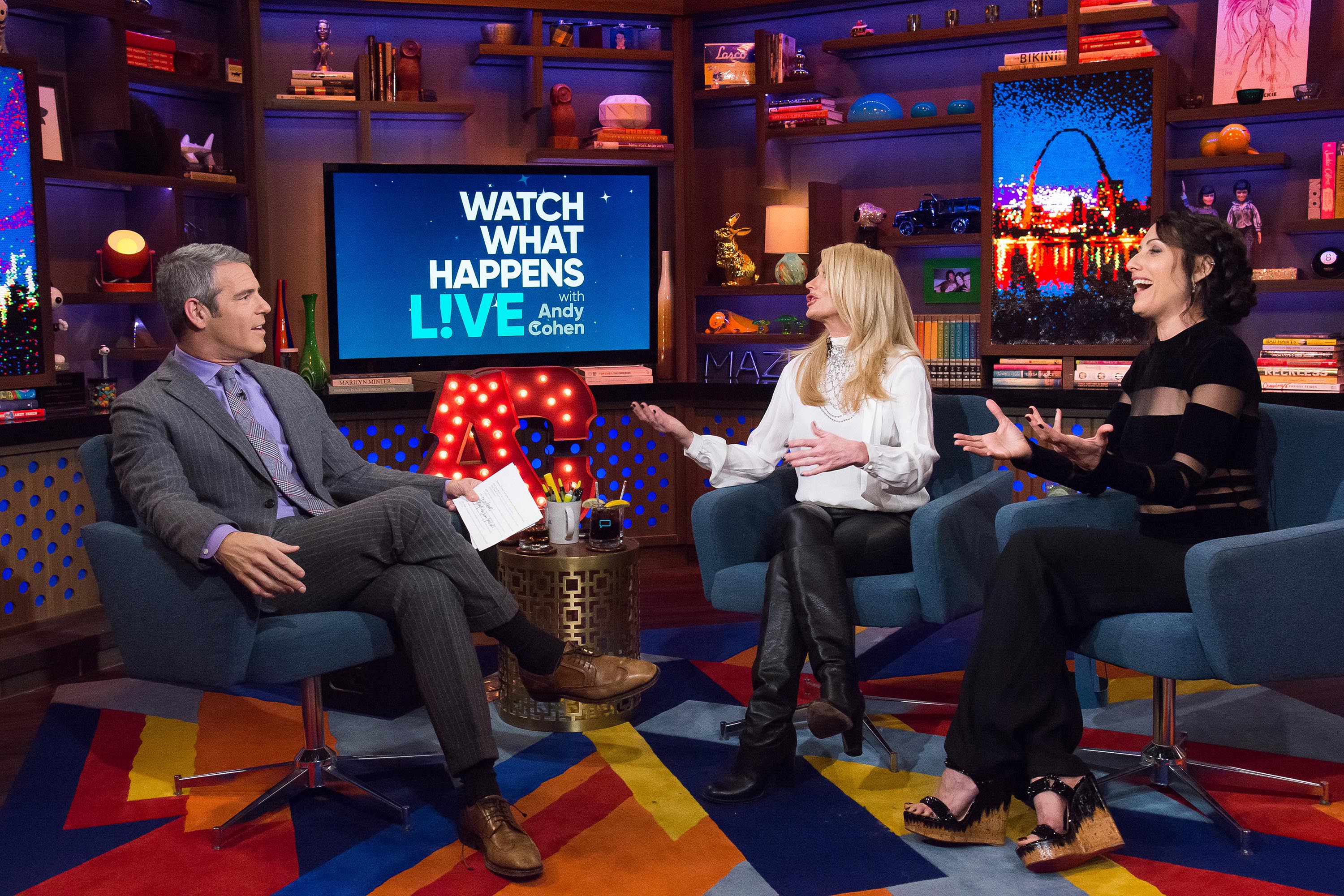 Kim Richards at Watch What Happens Live with Andy Cohen